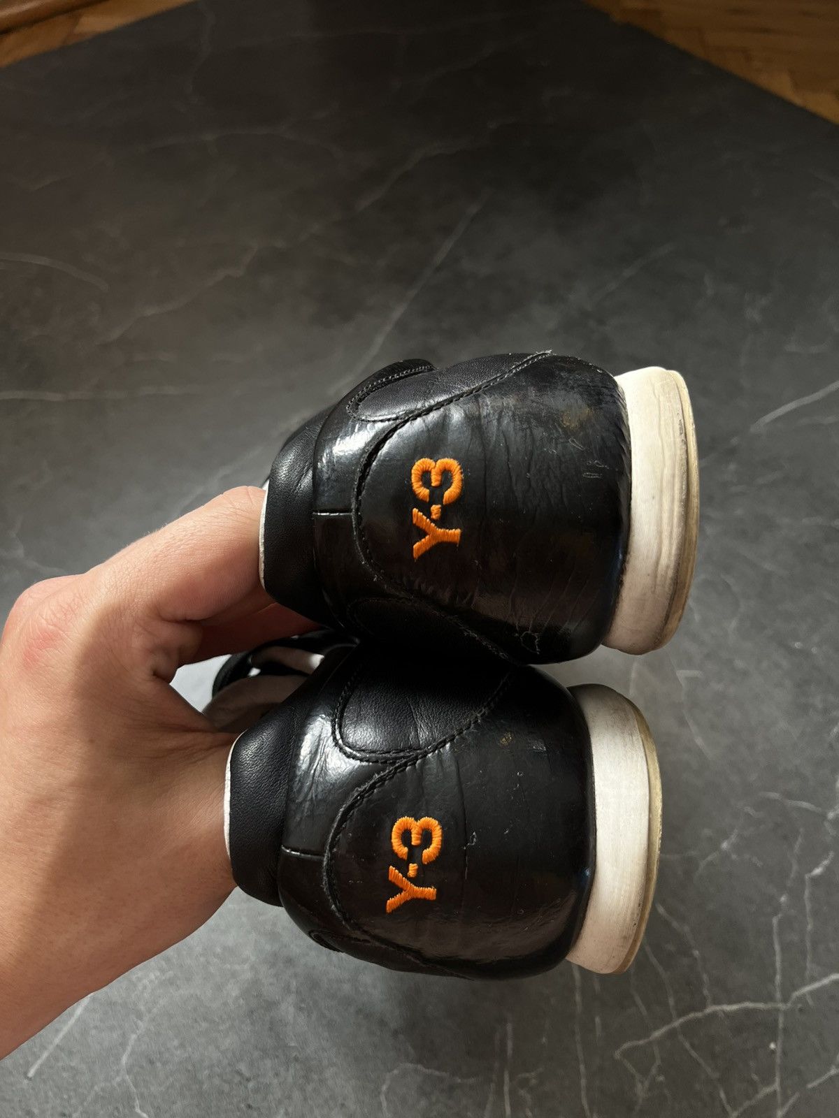Yohji Yamamoto Y-3 Yohji Yamamoto leather low trainers Size US 10.5 / EU 43-44 - 8 Thumbnail