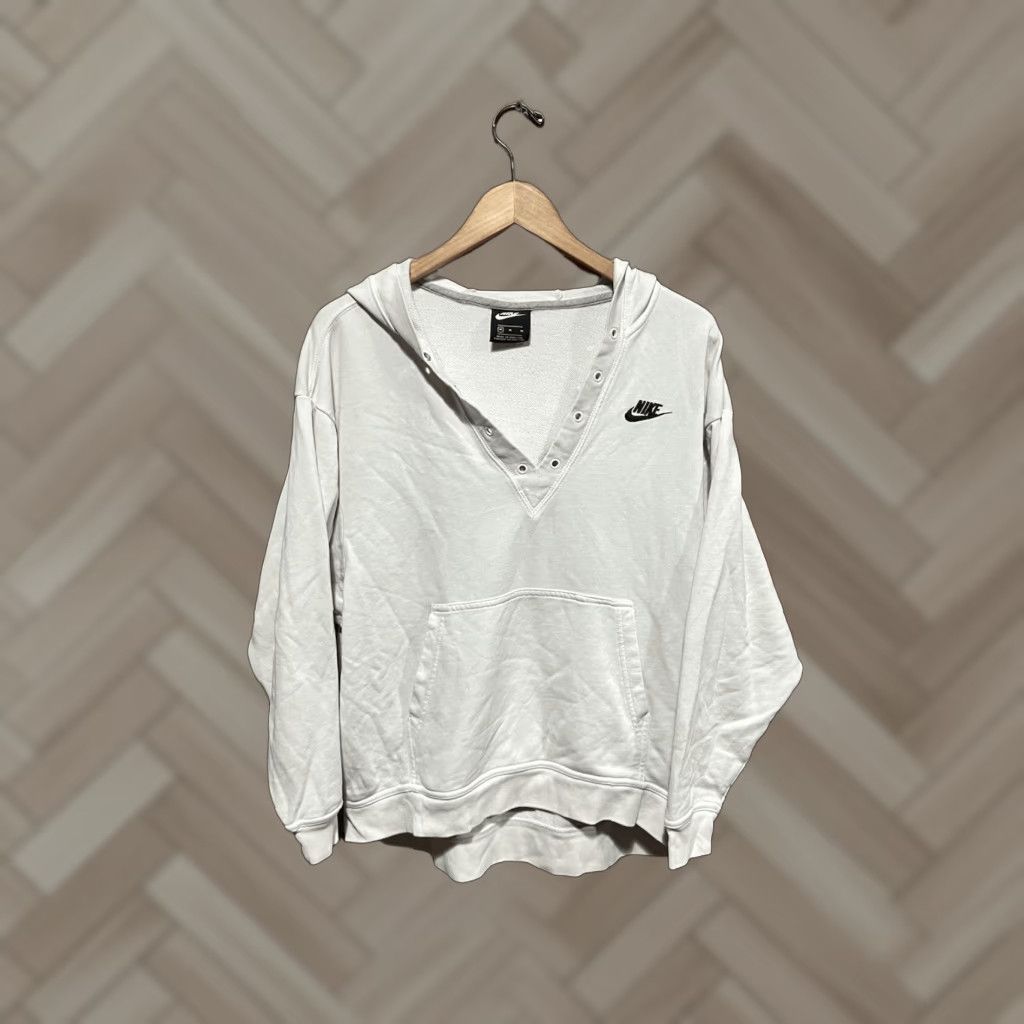Nike Nike Sportswear Womens Sweatshirt Pullover Hooded White M Medium White Size M / US 6-8 / IT 42-44 - 1 Thumbnail
