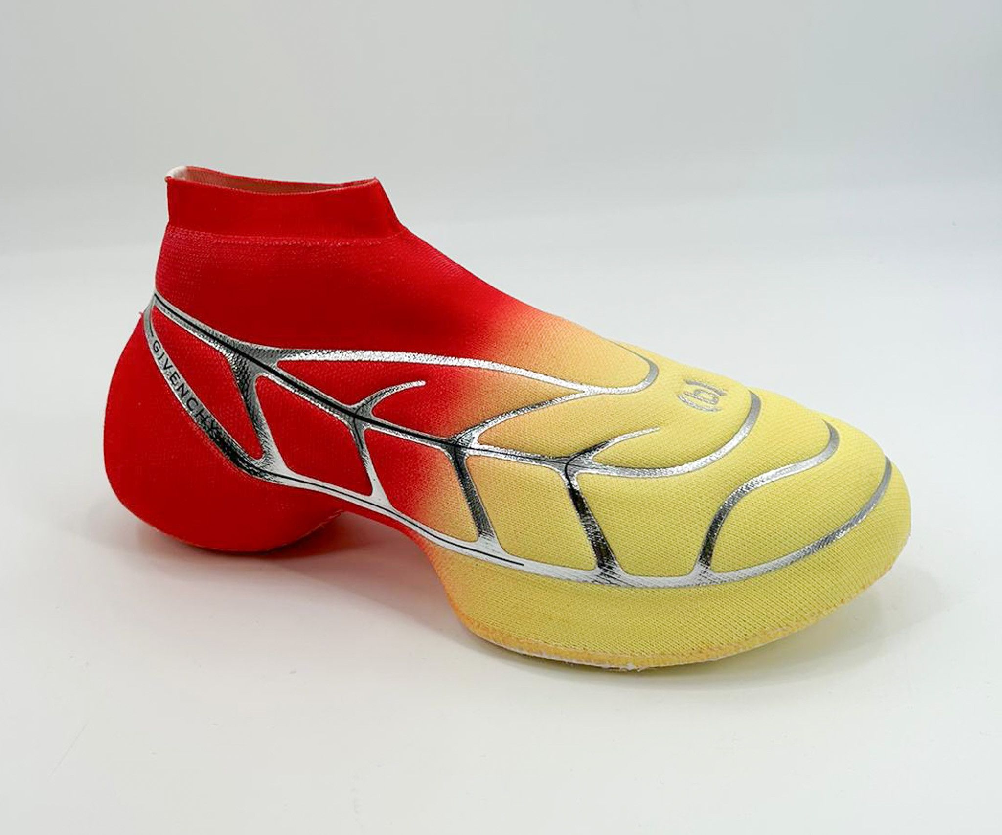 Givenchy Givenchy Red/Yellow TK-360 Plus Mid Sneakers Size US 7 / EU 40 - 2 Thumbnail