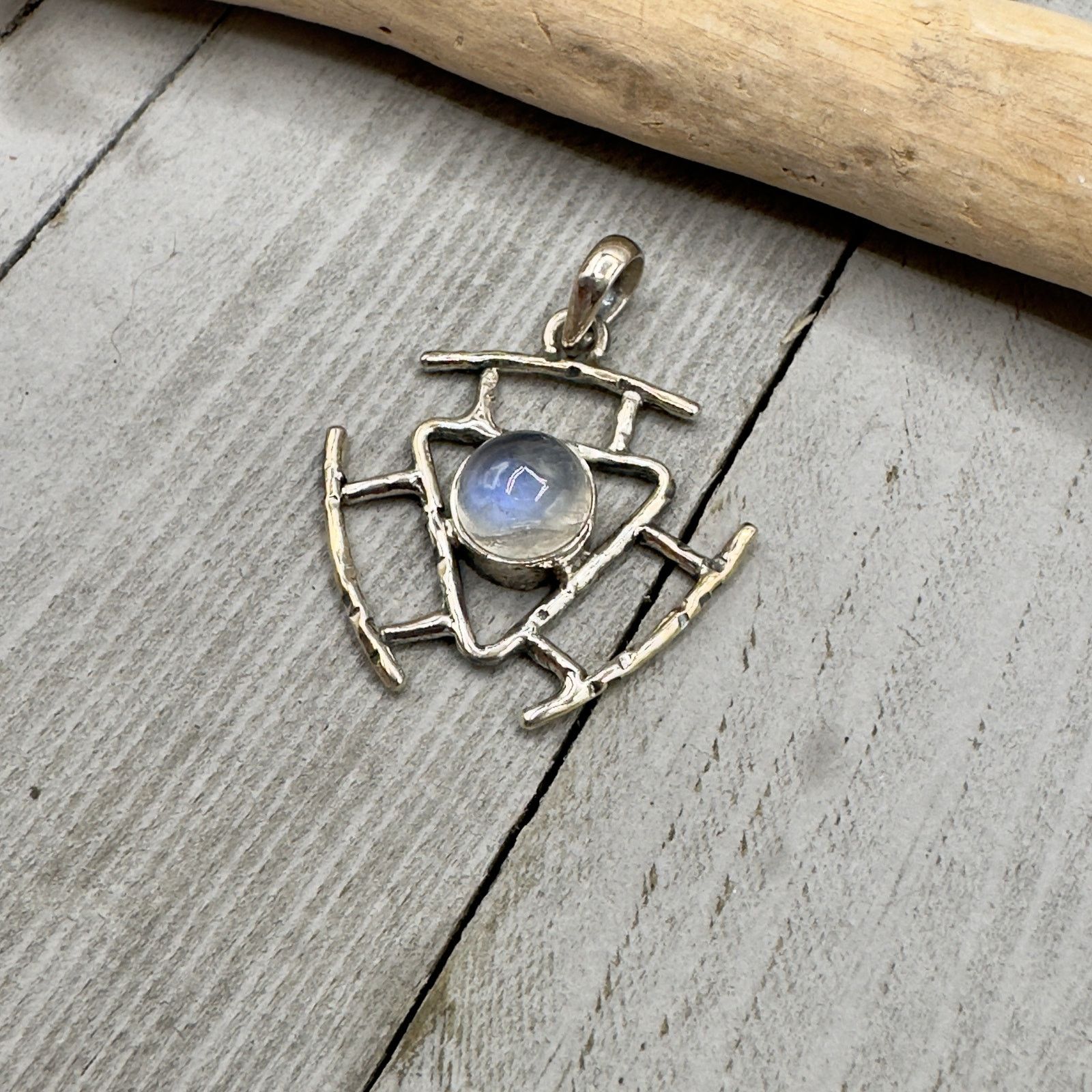 The Unbranded Brand Moonstone Sterling Silver Pendant Size ONE SIZE - 3 Thumbnail