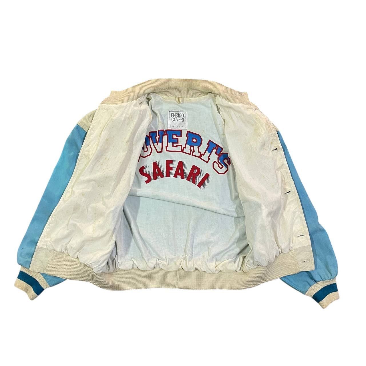 Enrico Coveri Vintage Enrico Coveri Safari Leather Bomber Jacket Size US M / EU 48-50 / 2 - 8 Thumbnail