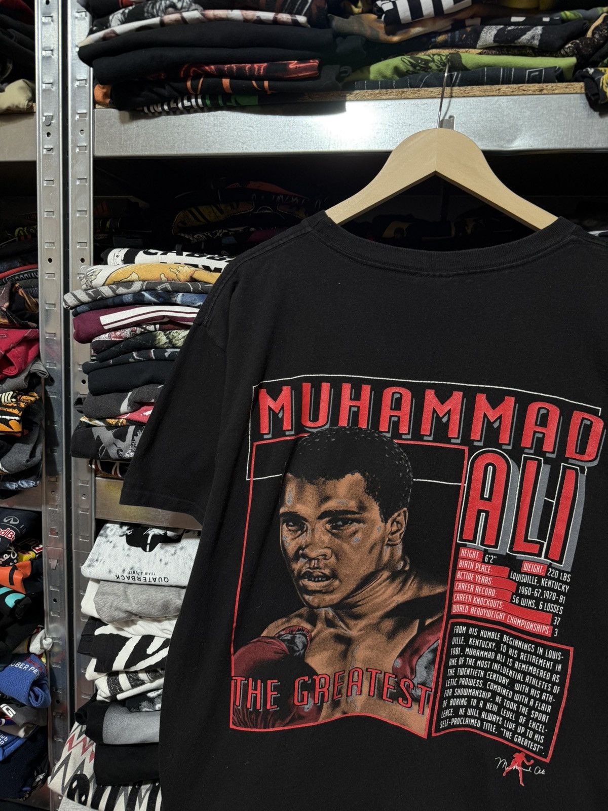 Nutmeg Vintage 1990’s Nutmeg Muhammad Ali Boving T-Shirt Y2K Hype Size US XXL / EU 58 / 5 - 4 Thumbnail