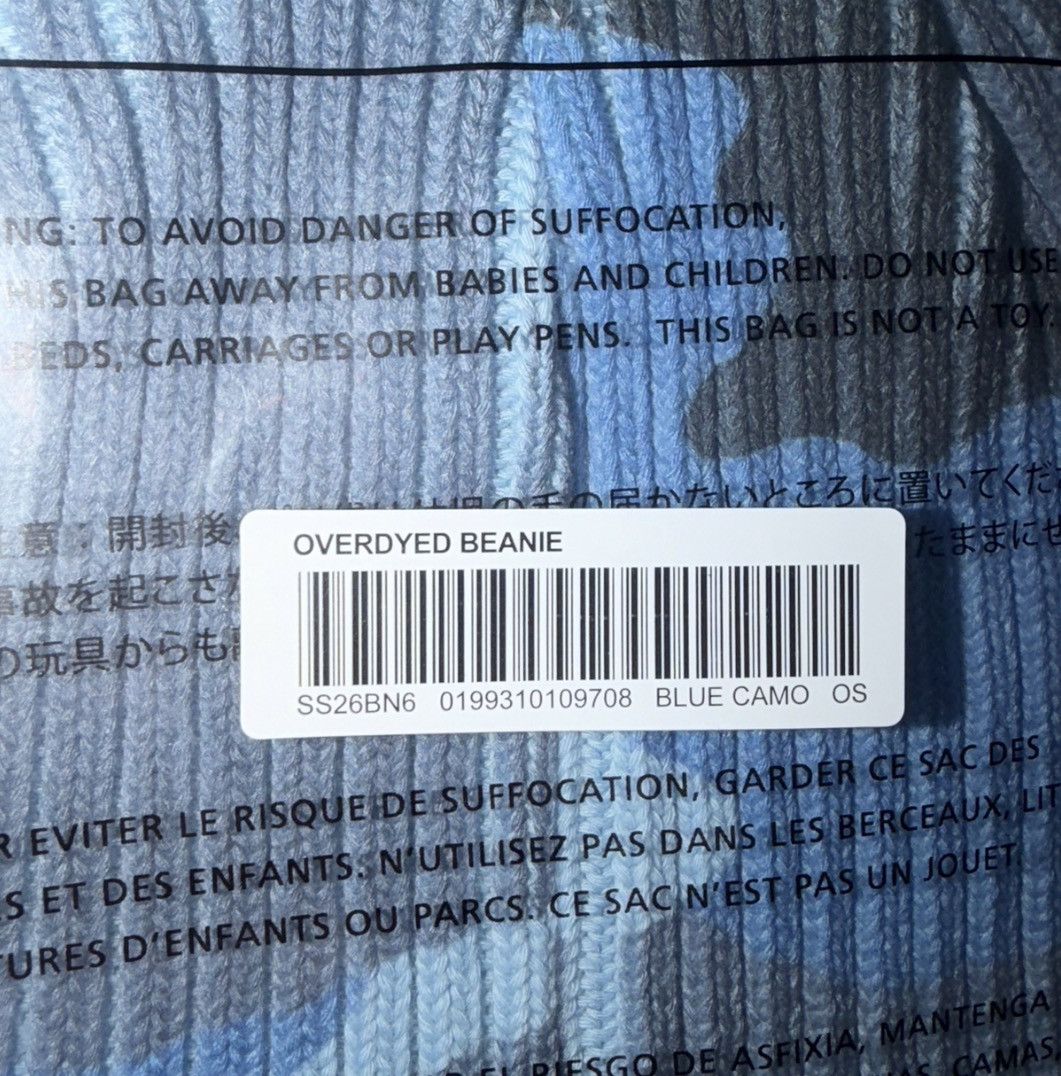 Supreme Overdyed Beanie SS26 Blue Camo Size ONE SIZE - 3 Thumbnail