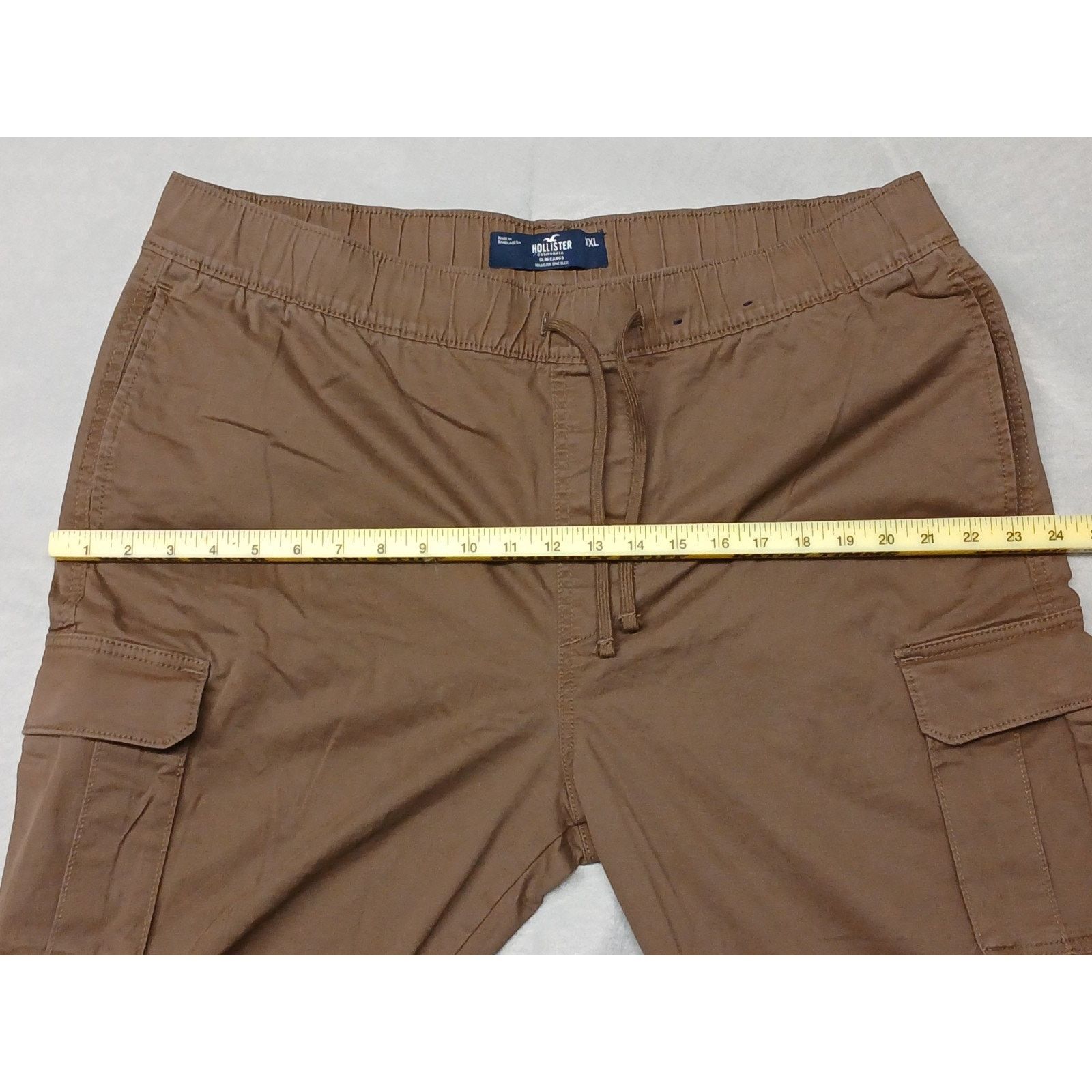 Hollister Hollister Slim Cargo Epic Flex Brown (2XL) String Pants Size US 38 / EU 54 - 4 Thumbnail