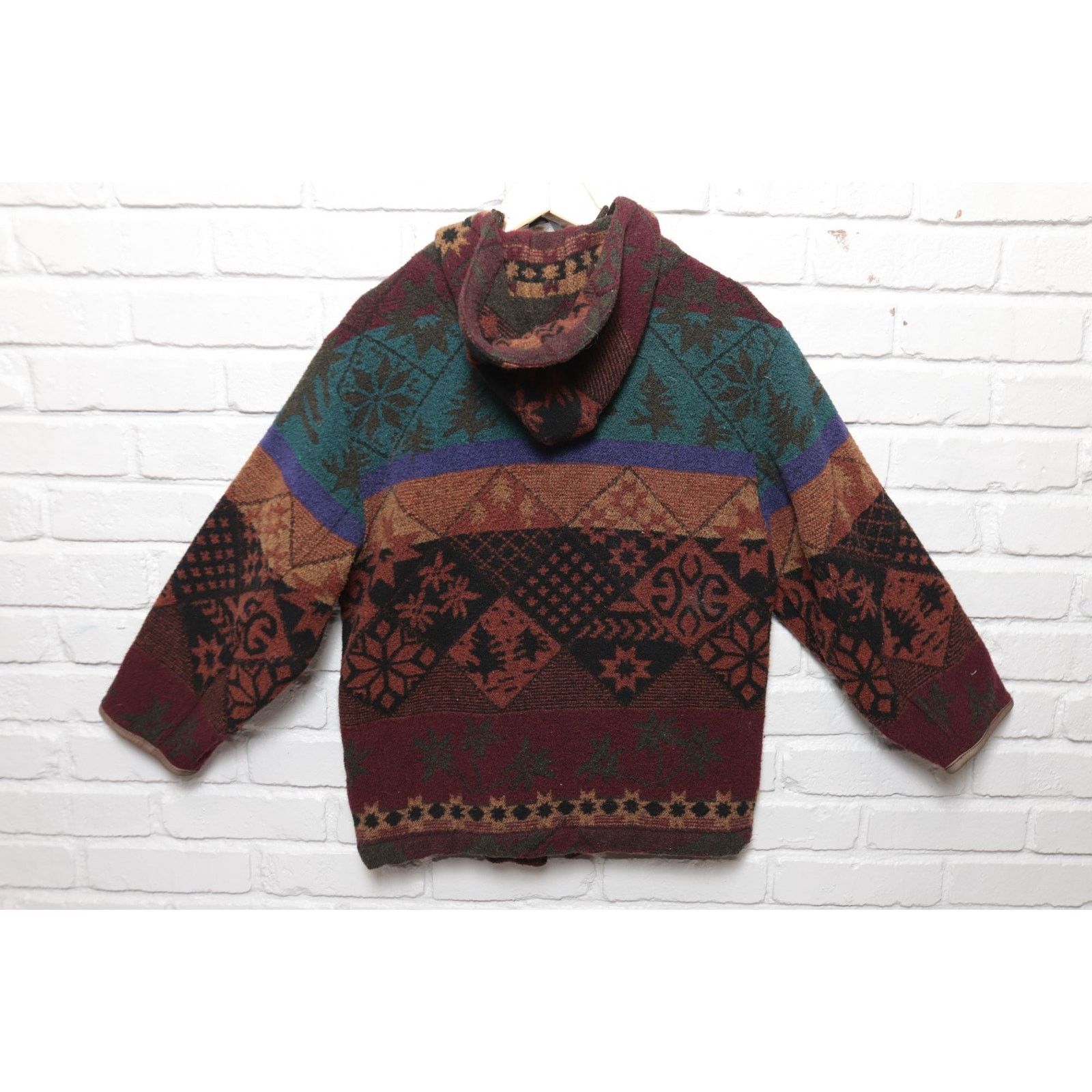 Vintage LL Bean Vintage Jacket Womens Small 90s Wool Blend Nordic Size S / US 4 / IT 40 - 5 Thumbnail