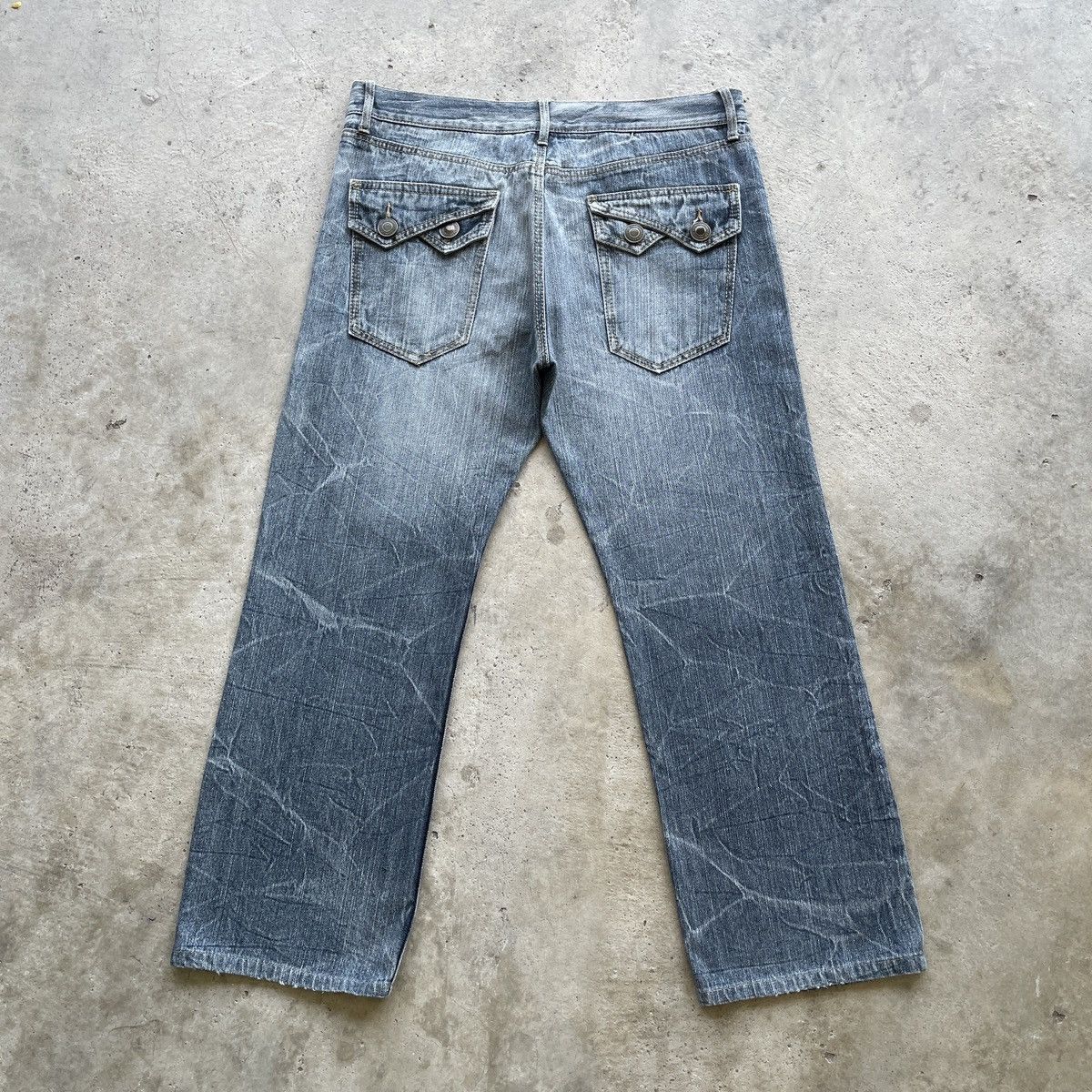 Japanese Brand Vintage Japanese Jeans Distressed Faded Denim Pants W36x27 Size US 36 / EU 52 - 11 Thumbnail