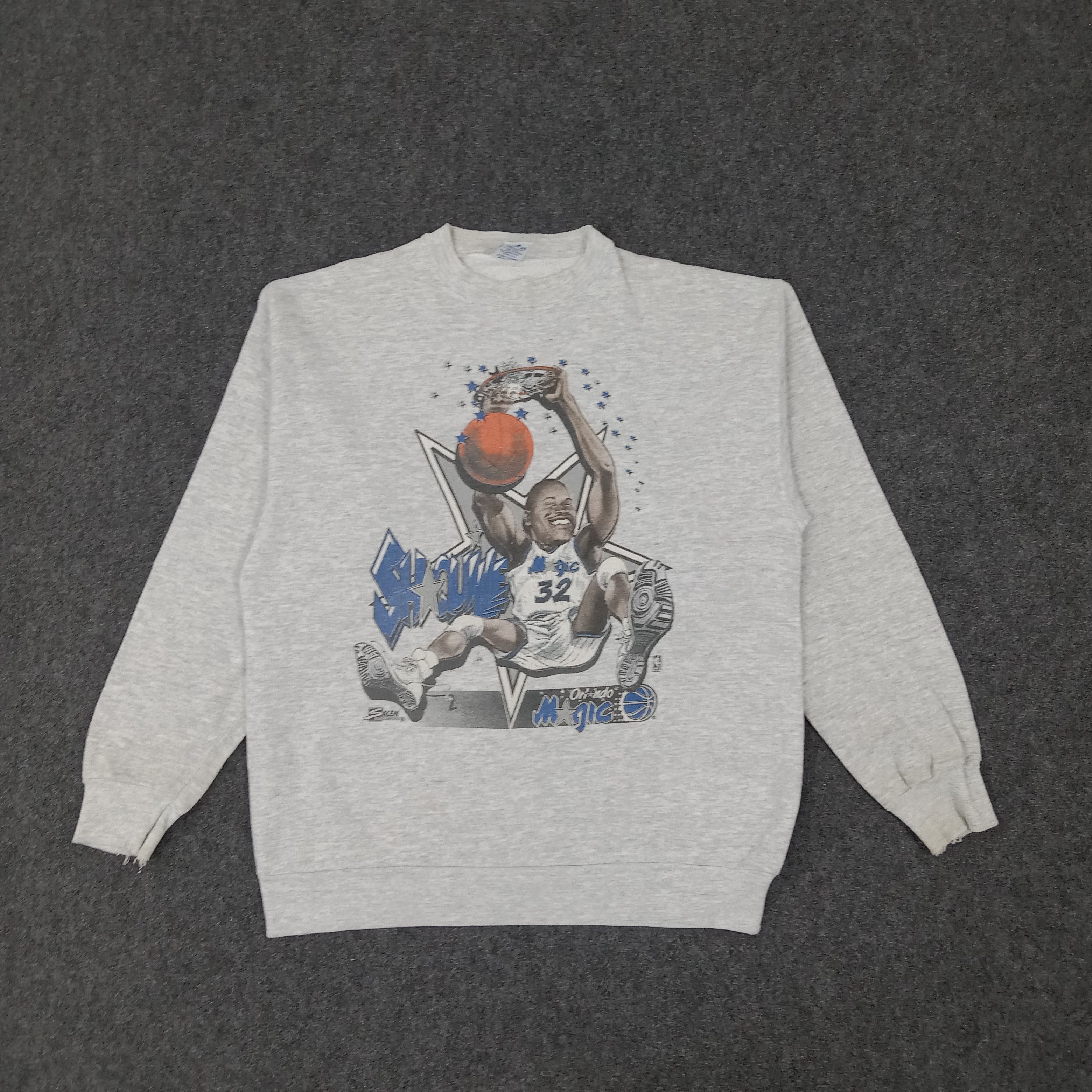 NBA × Salem Sportswear × Vintage Vintage 90's Squille O'Neil American NBA Players Sweatshirt Size US M / EU 48-50 / 2 - 1 Thumbnail