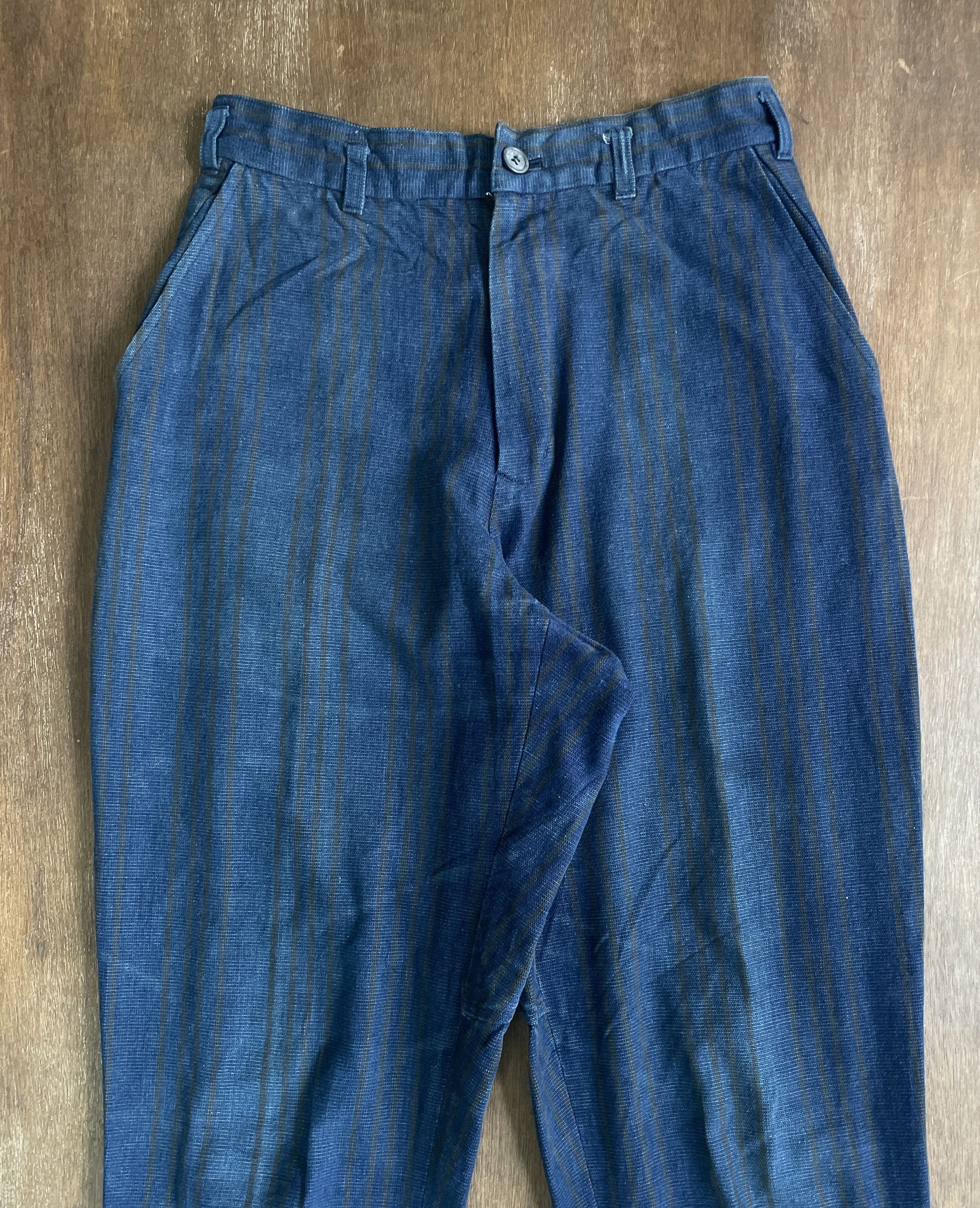 Yohji Yamamoto Y's YOHJI YAMAMOTO Stripped Baloon Pants Size US 27 - 2 Thumbnail