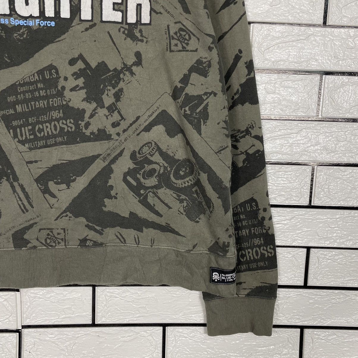 Japanese Brand Blue Cross Military Fighter Sweatshirt Size US M / EU 48-50 / 2 - 4 Thumbnail