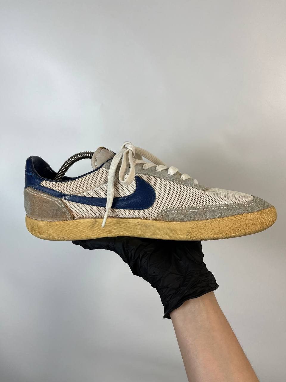Nike NIKE VINTAGE 1980s TRAINERS SNEAKERS MESH LEATHER Sz 11 Size US 11 / EU 44 - 1 Thumbnail