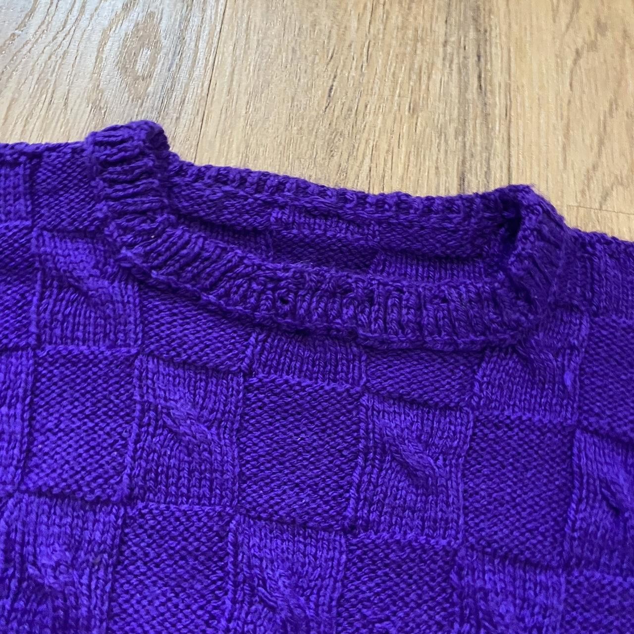 Other Purple vintage Wool Handmade 90s 80s knit Size US S / EU 44-46 / 1 - 4 Thumbnail