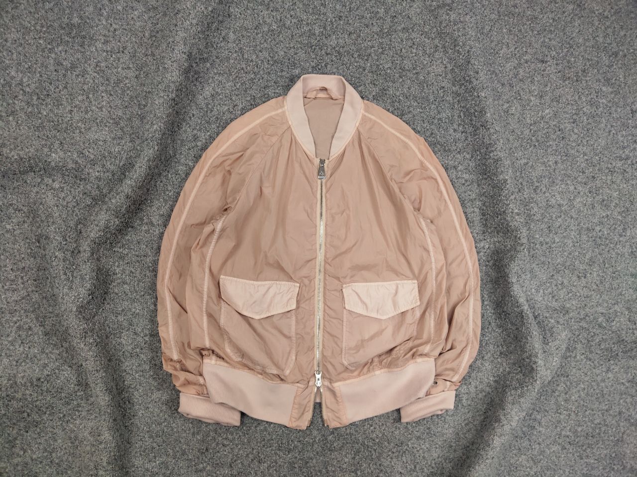 Peuterey Peuterey Designer Nylon Light Beige Bomber jacket Size M / US 6-8 / IT 42-44 - 2 Thumbnail