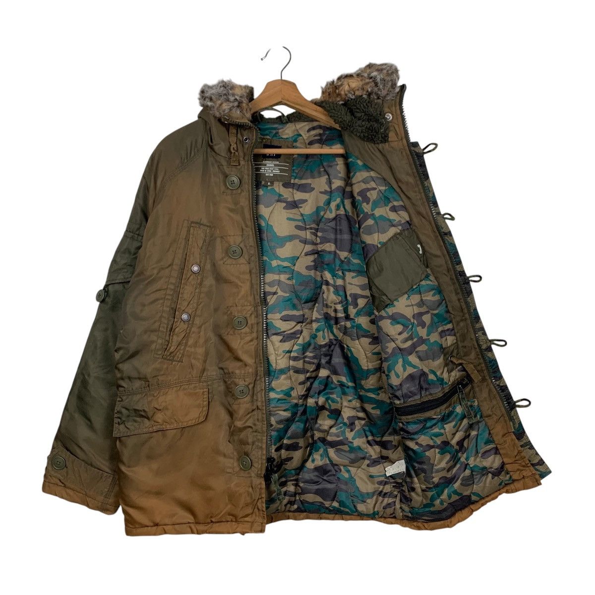 Gap Y2k Vintage GAP Snorkel Fur Hooded Parka Jacket #2870-C129 Size US S / EU 44-46 / 1 - 8 Thumbnail