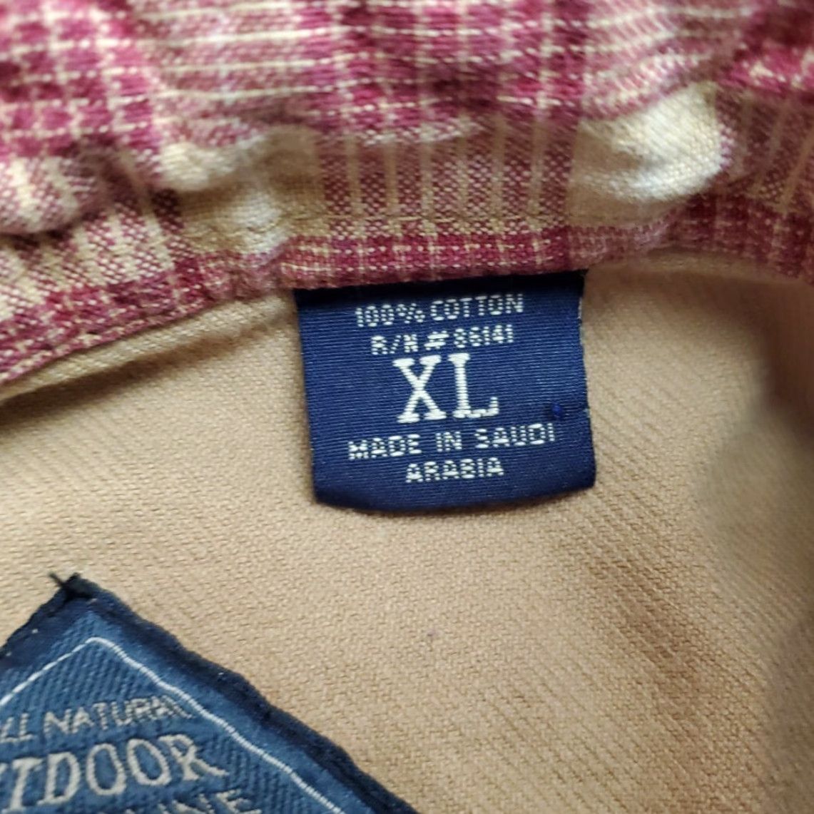 Barracuda VTG Fryday shirt Mens XL Marron Plaid Club Barracuda Long Sleeve Outdoor Fishing Size US XL / EU 56 / 4 - 5 Thumbnail