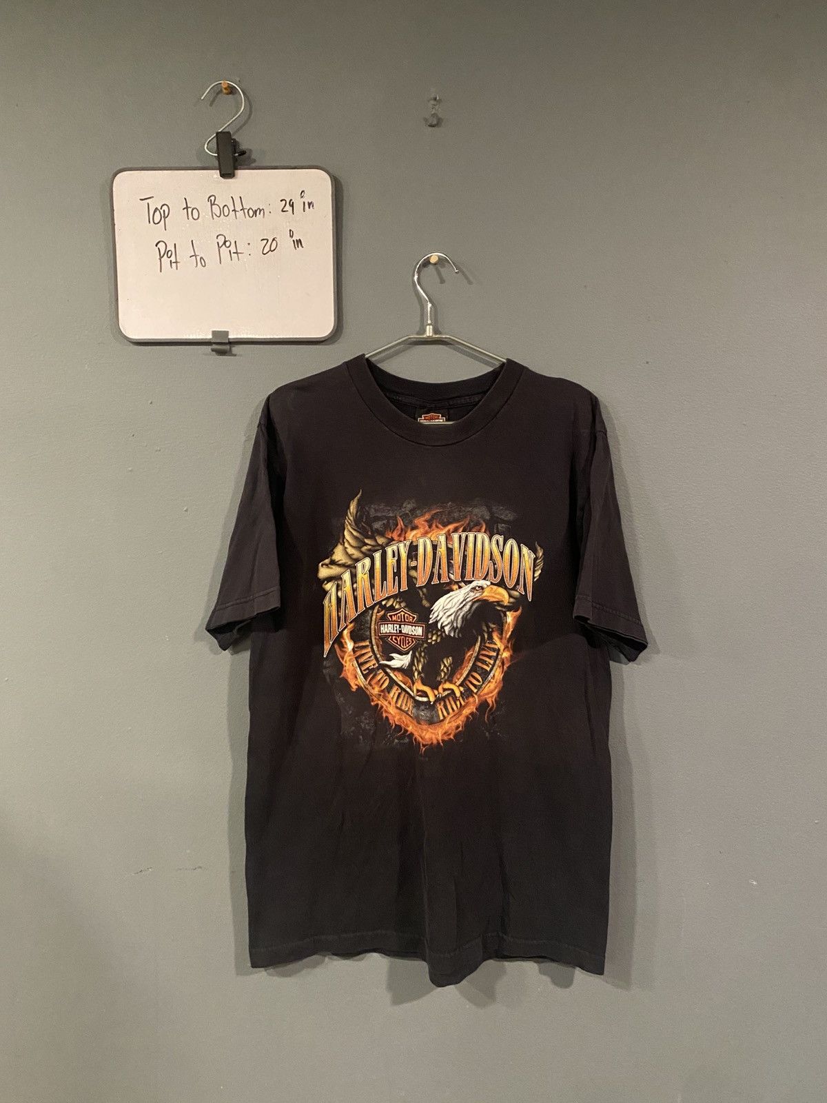 Harley Davidson Vintage Y2K Harley Davidson T Shirt Size US L / EU 52-54 / 3 - 2 Thumbnail