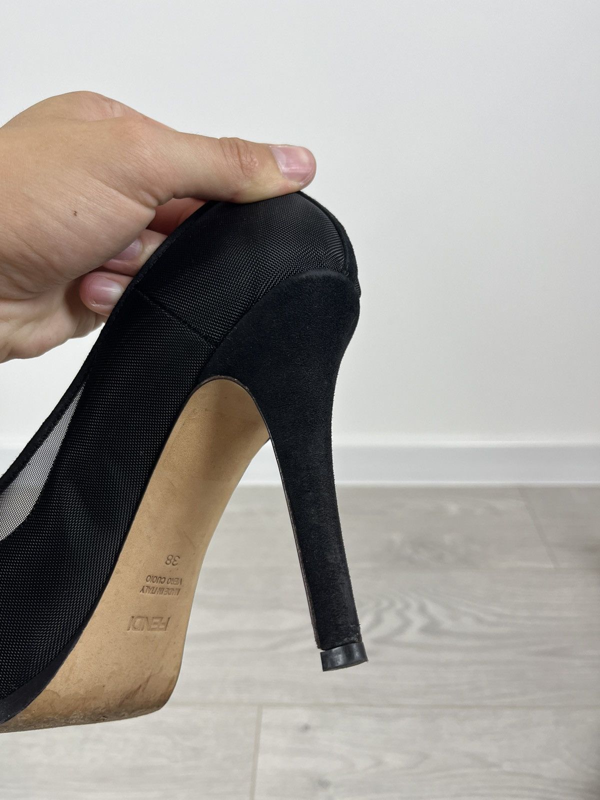 Fendi Fendi Black Mesh Women’s Hi Heels 38 IT Size US 8 / IT 38 - 19 Thumbnail