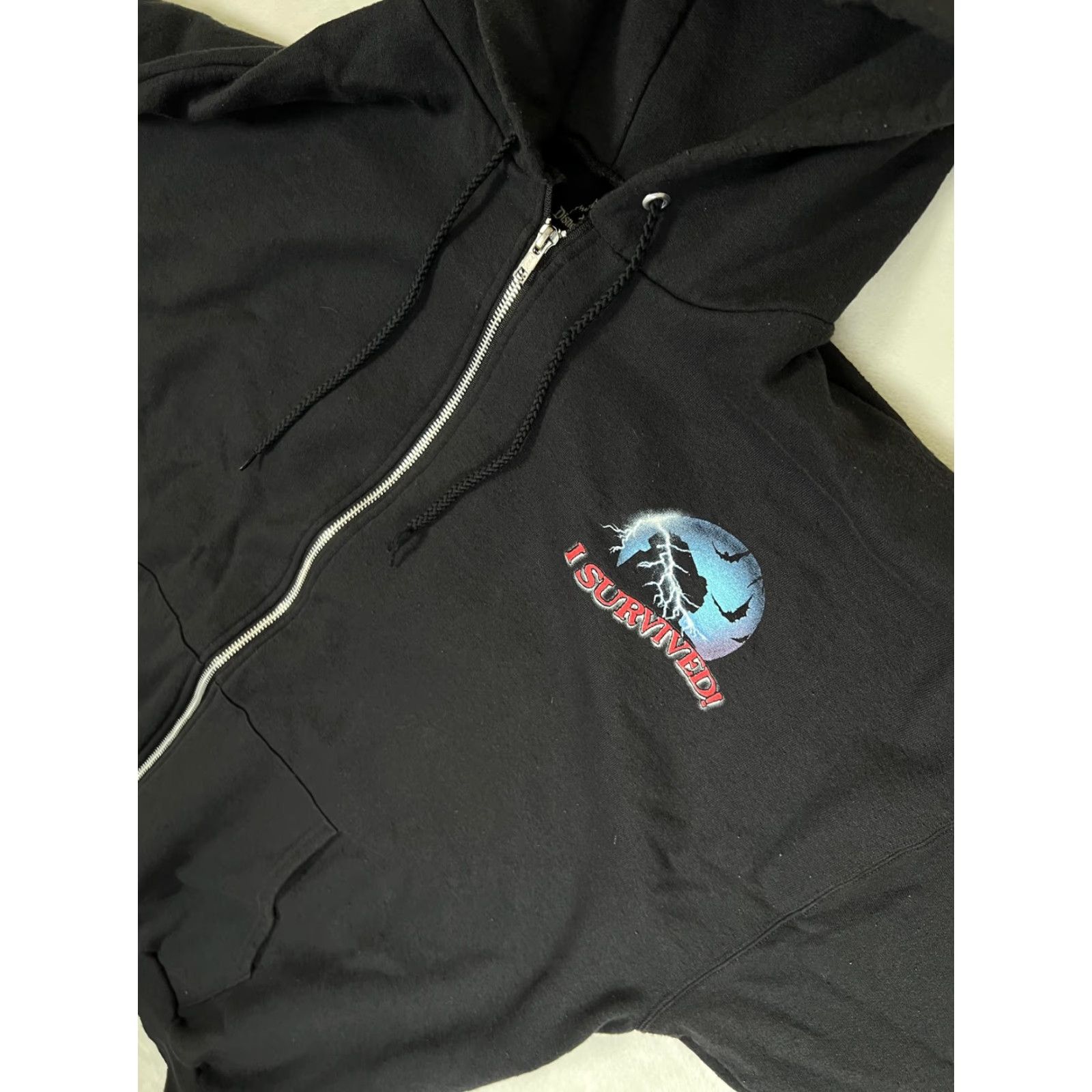 Disney VINTAGE Disney Twilight Zone Tower of Terror Hoodie Mens XL Black Full Zip Size US XL / EU 56 / 4 - 6 Thumbnail