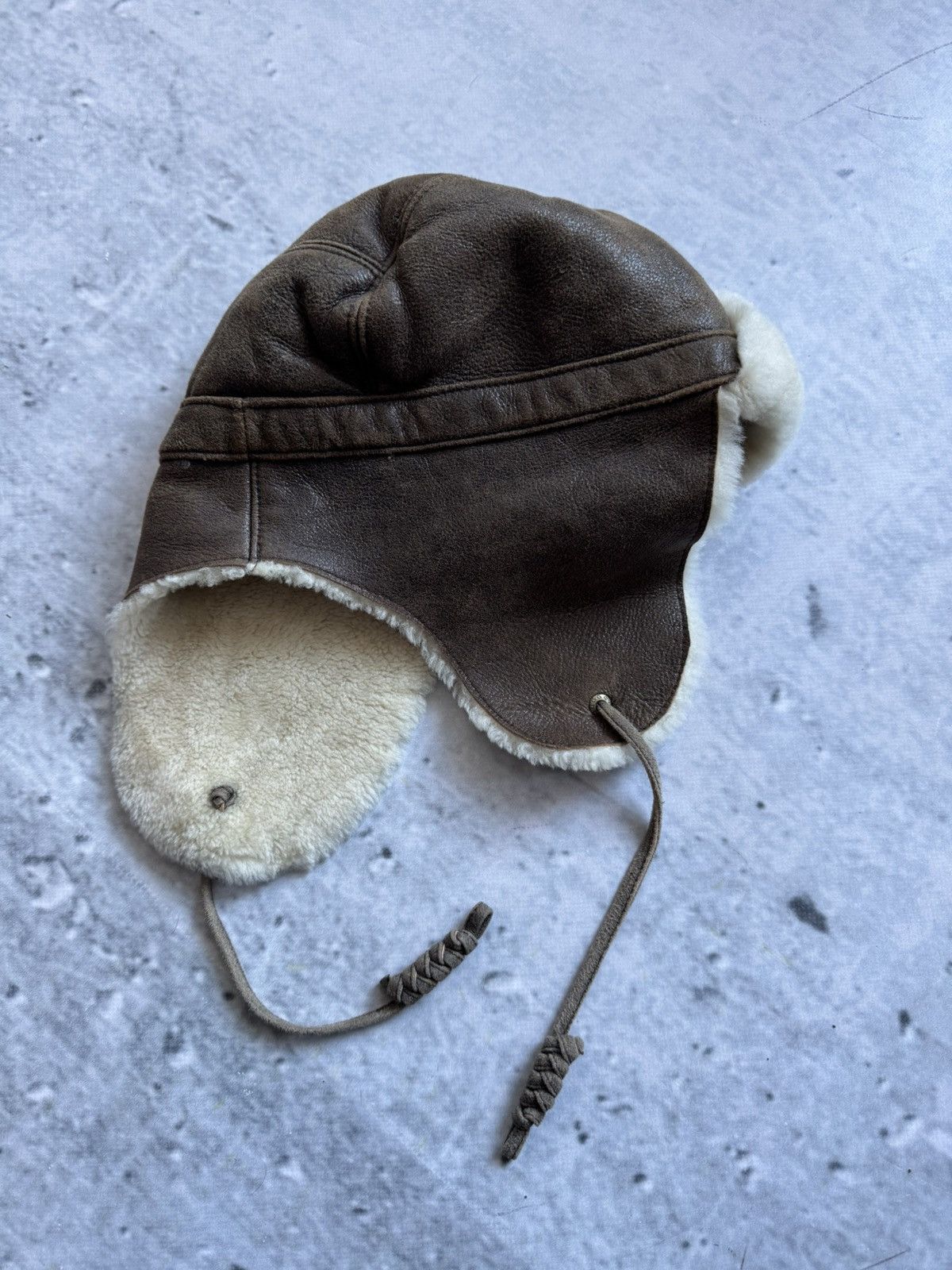 Ugg × Vintage 🔥LEATHER VINTAGE Y2K STYLE UGG ushanka hype hat Size ONE SIZE - 2 Thumbnail