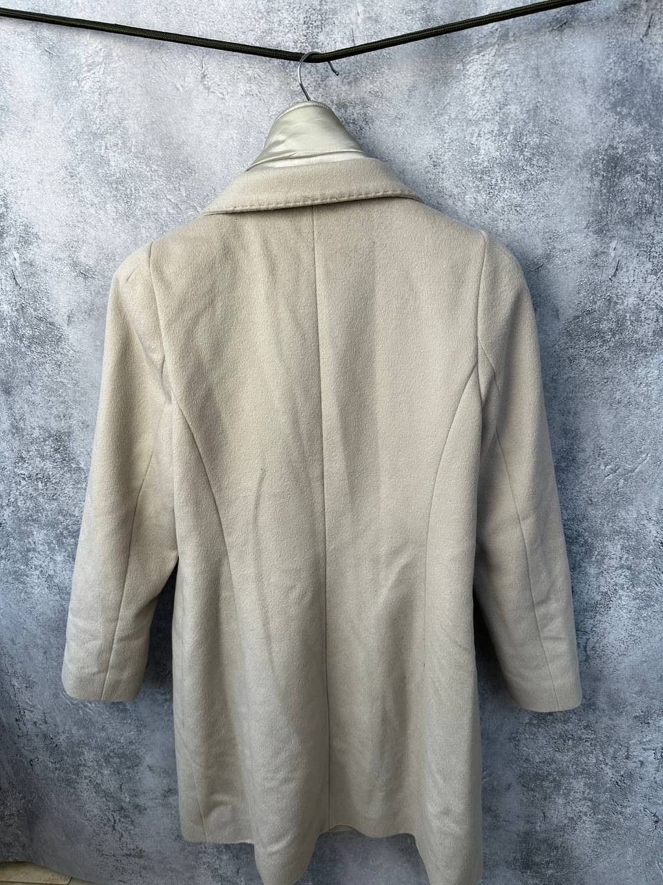 Cinzia Rocca Cinzia Rocca Beige Wool Coat with Removable Puffer Lining Size M / US 6-8 / IT 42-44 - 3 Thumbnail