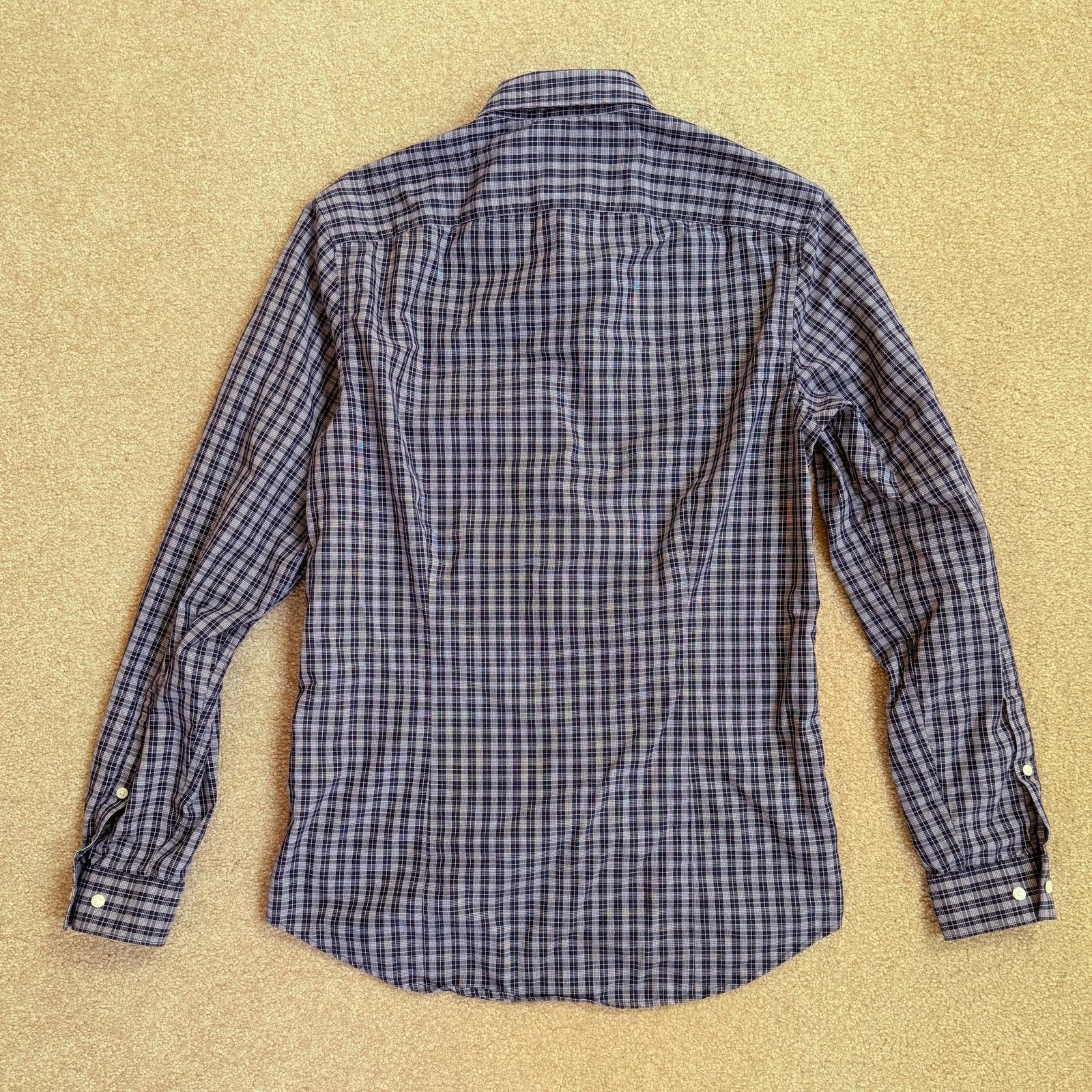 Michael Kors Michael Kors Check Cotton Button-Down Shirt Men’s XS Blue Size US XS / EU 42 / 0 - 7 Thumbnail