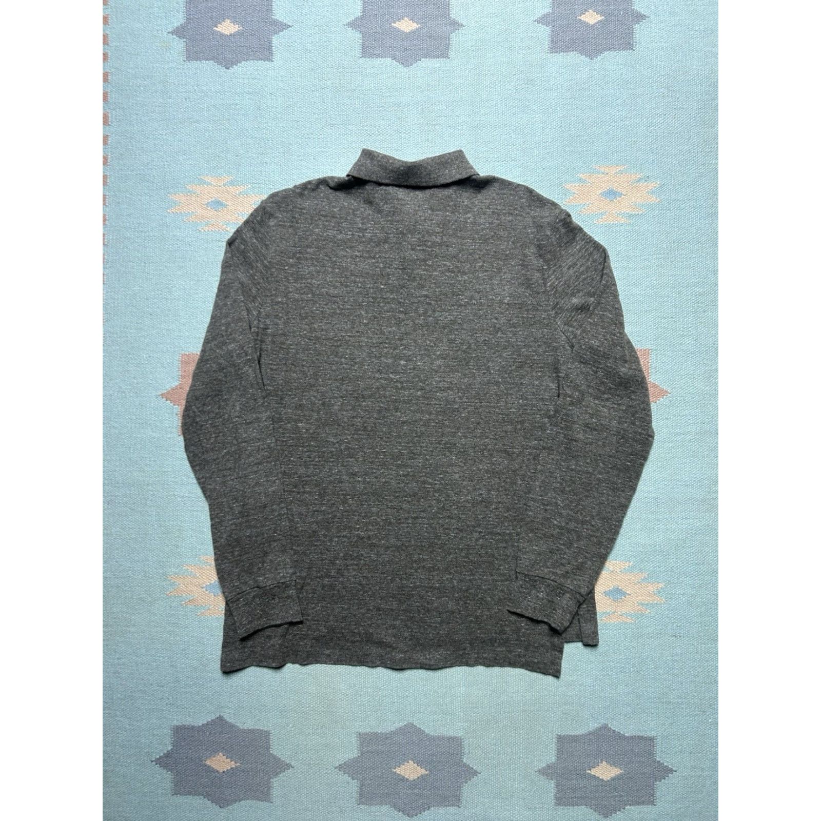 Ralph Lauren VINTAGE Polo Ralph Lauren long sleeve polo shirt custom fit heather brown men’s large Size US L / EU 52-54 / 3 - 5 Thumbnail