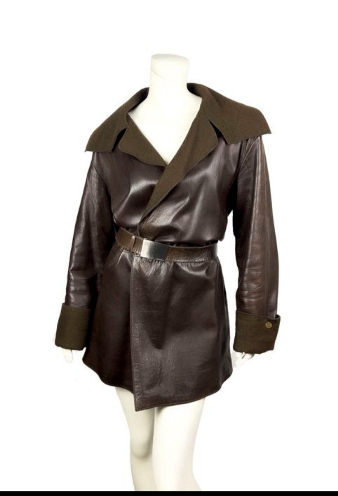 Chanel Veste cuir et cachemire Chanel Size L / US 10 / IT 46 - 1 Thumbnail