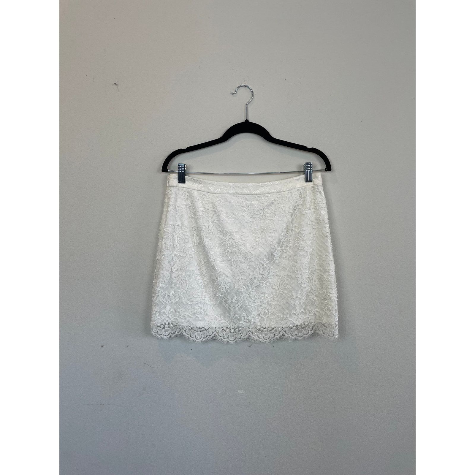 Other Forever New White Beaded Mini Skirt, Size 8 Size 30" / US 8 / IT 44 - 2 Thumbnail