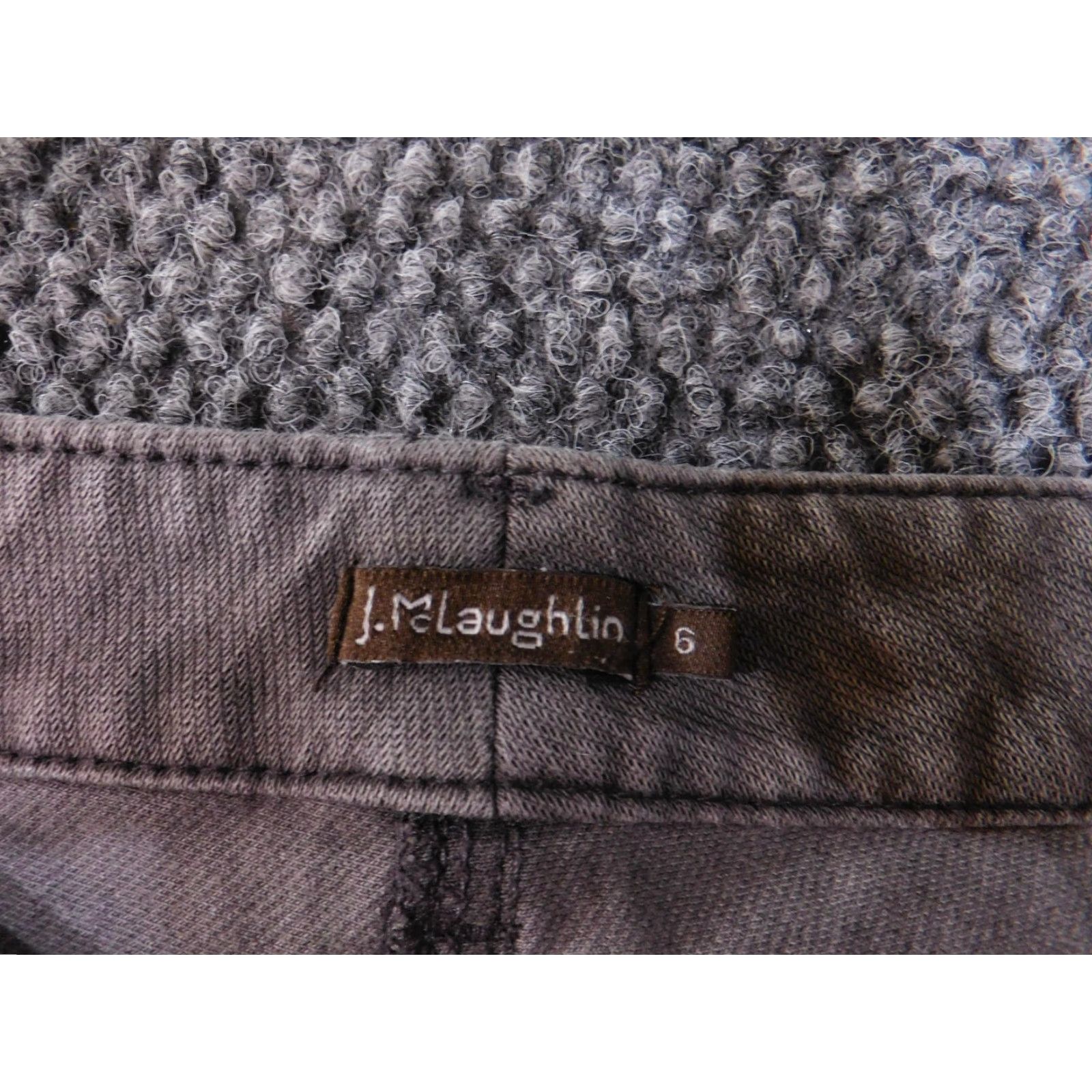 J.McLaughlin J. McLaughlin Pants Womens 6 Gray Straight Leg Stretch Cotton Spandex Denim Jeans Size 28" / US 6 / IT 42 - 4 Thumbnail