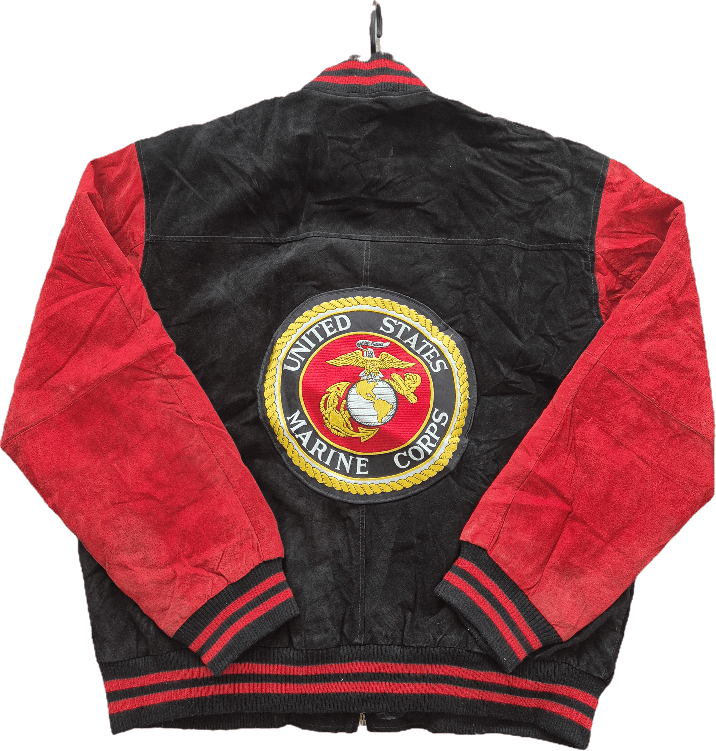 Vintage U.S. Marines suede leather jacket Size US L / EU 52-54 / 3 - 1 Thumbnail