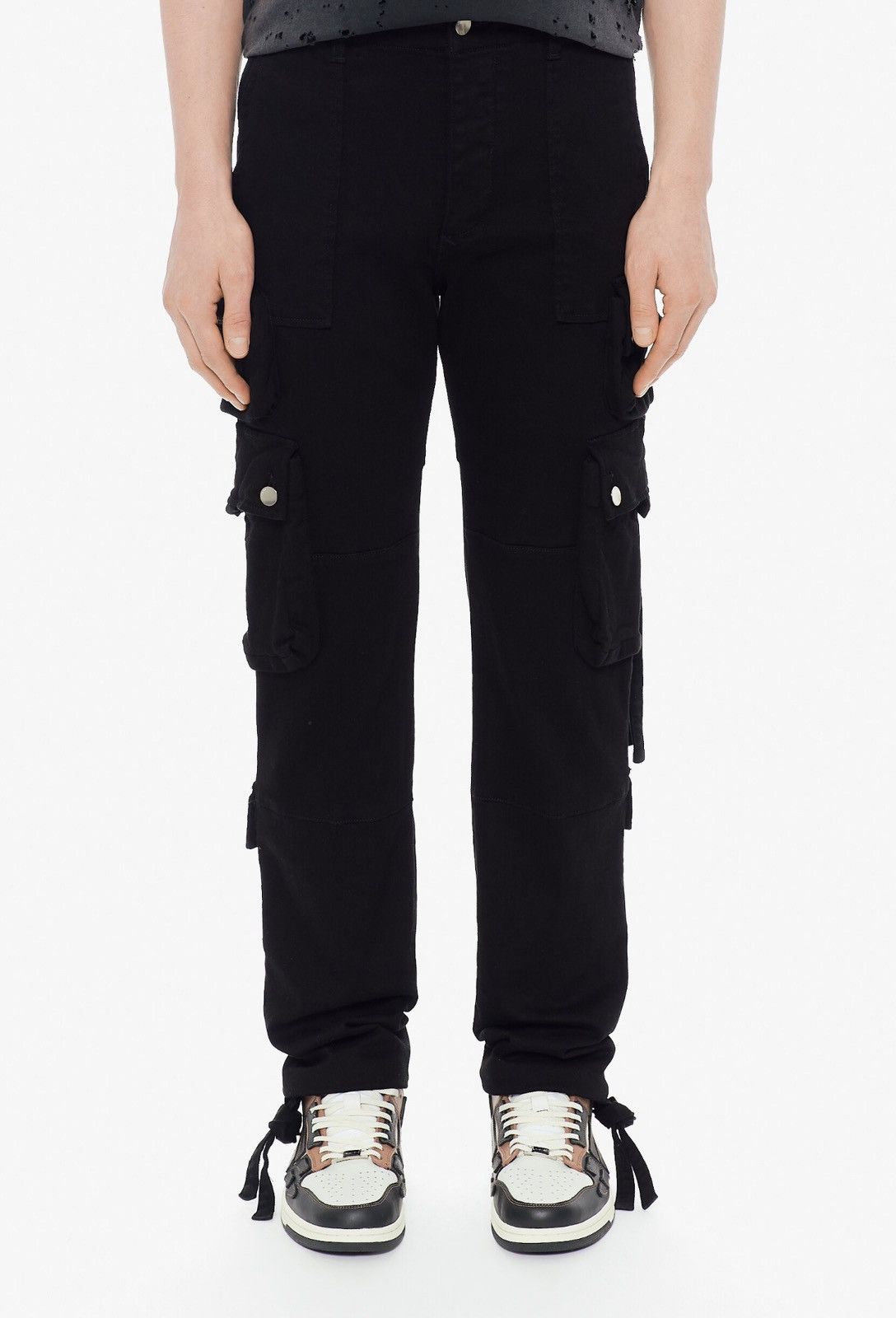 Amiri Last Size Amiri Tactical Black Cargo Denim Pants Size US 33 - 1 Thumbnail