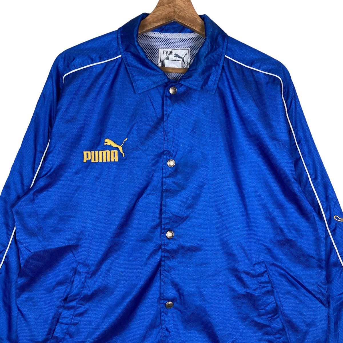 Puma Vintage Puma Mini Logo Snap Button Jacket Size US M / EU 48-50 / 2 - 2 Thumbnail