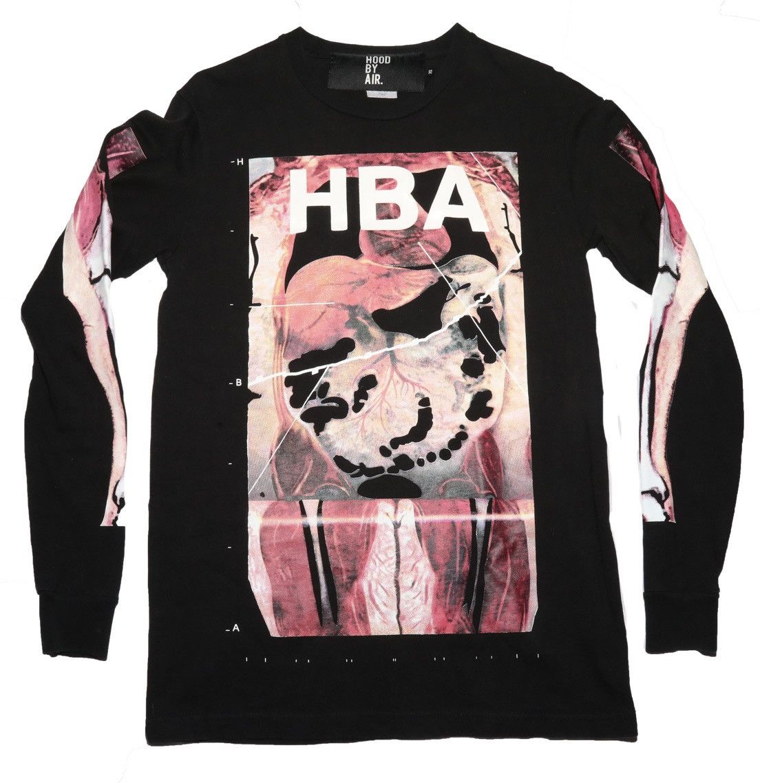 Hood by air HBA FW14 Anatomy Organs shirt XS