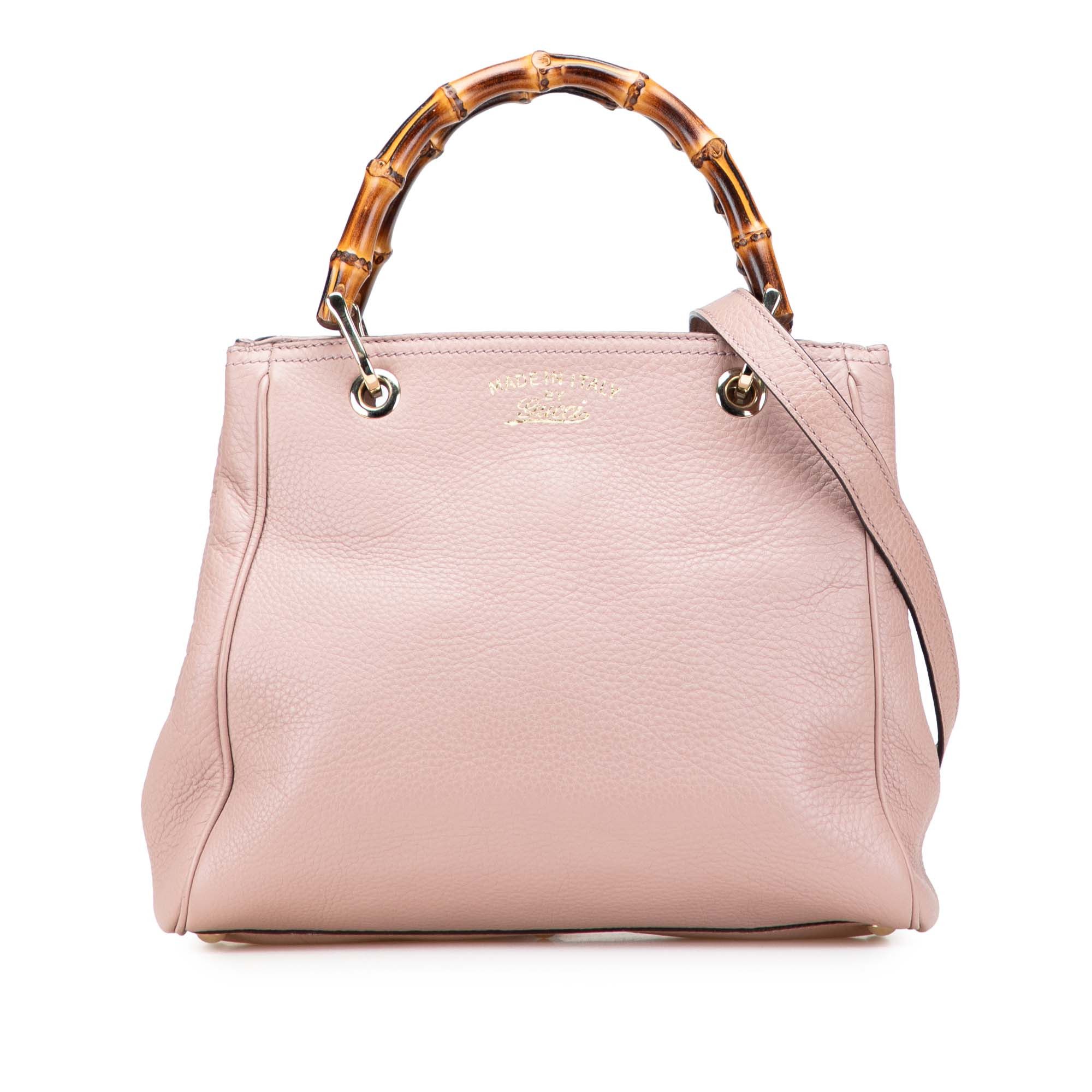Gucci Gucci Small Calfskin Bamboo Shopper Satchel Size ONE SIZE - 1 Thumbnail