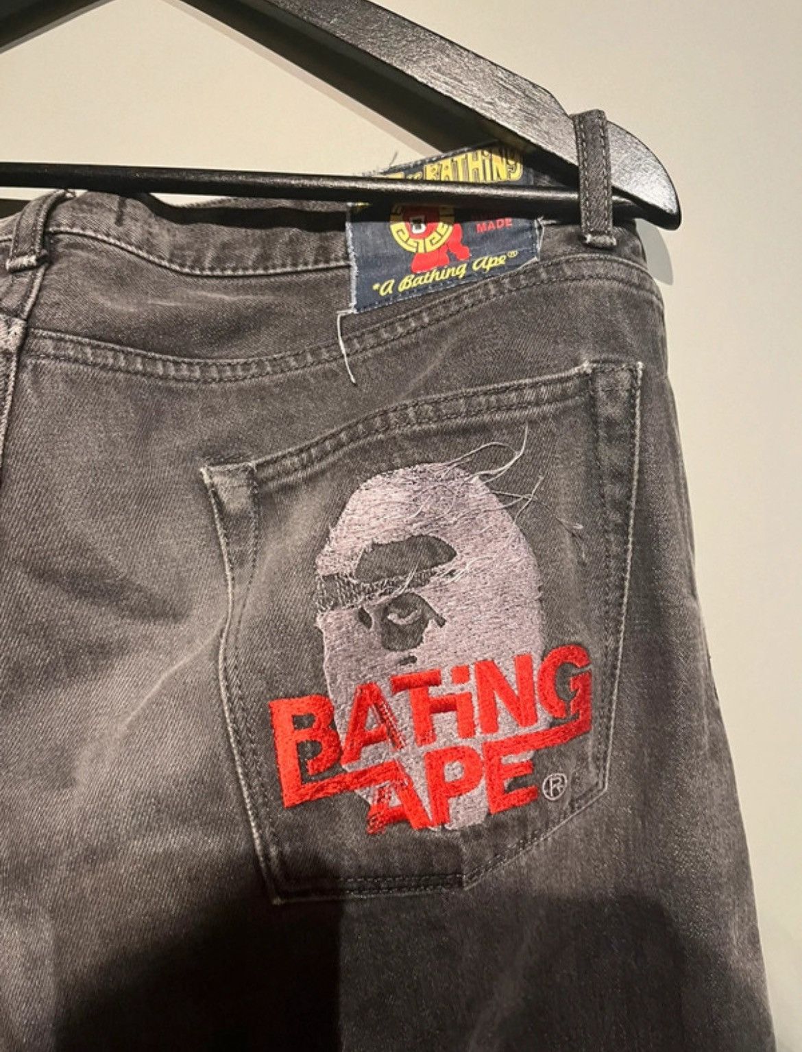 Bape Ape Head Denim Size US 32 / EU 48 - 3 Thumbnail