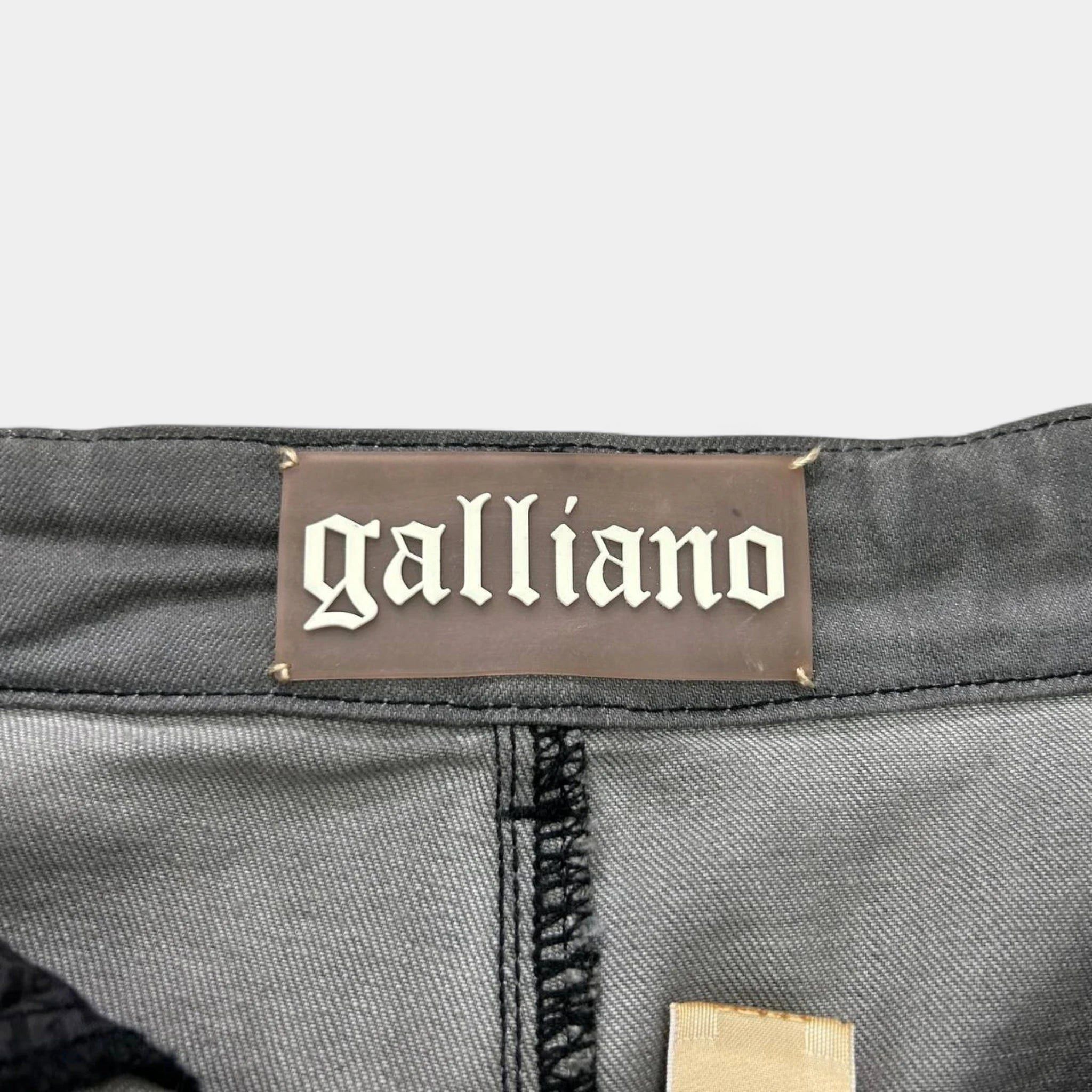John Galliano Galliano Ropes Denim Mid-Length Skirt Size 29" - 4 Thumbnail