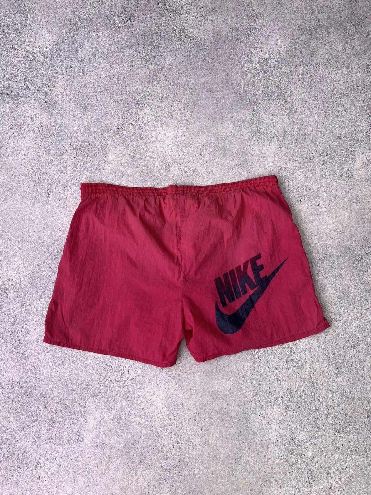 Nike × Vintage Vintage Nike 90s style shorts big logo swoosh Size US 35 - 1 Thumbnail