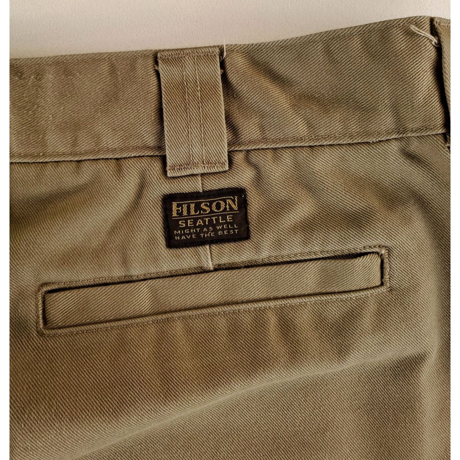 Filson Filson Heavyweight Khaki Pants Beige Tan Mens 40 Inseam 33 Chino Regular 40x33 Actual Beige Mens Size US 40 / EU 56 - 3 Thumbnail