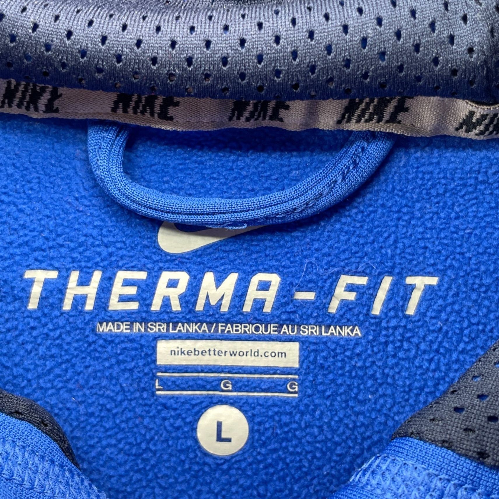 Nike Nike Therma Fit Hoodie Men's Large Blue Dri-Fit Fitness Training Pullover Sports Size US L / EU 52-54 / 3 - 5 Thumbnail