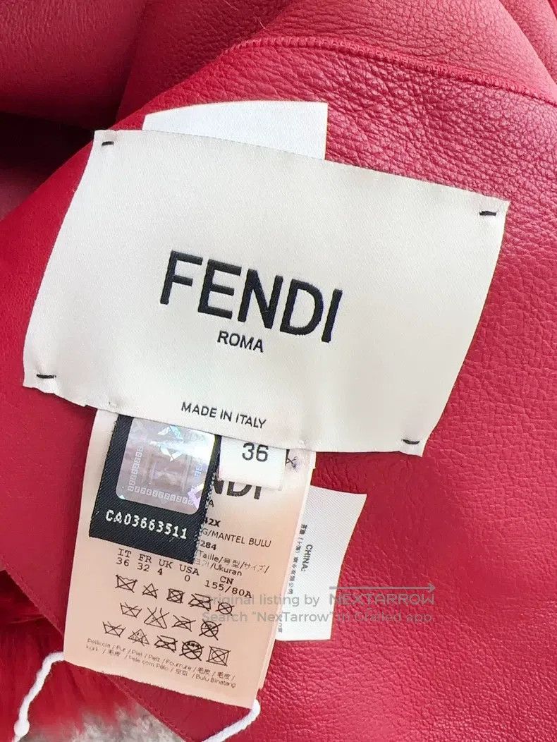 Fendi Fendi Red reversible fur vest double-sided wear coat Size M / US 6-8 / IT 42-44 - 4 Thumbnail