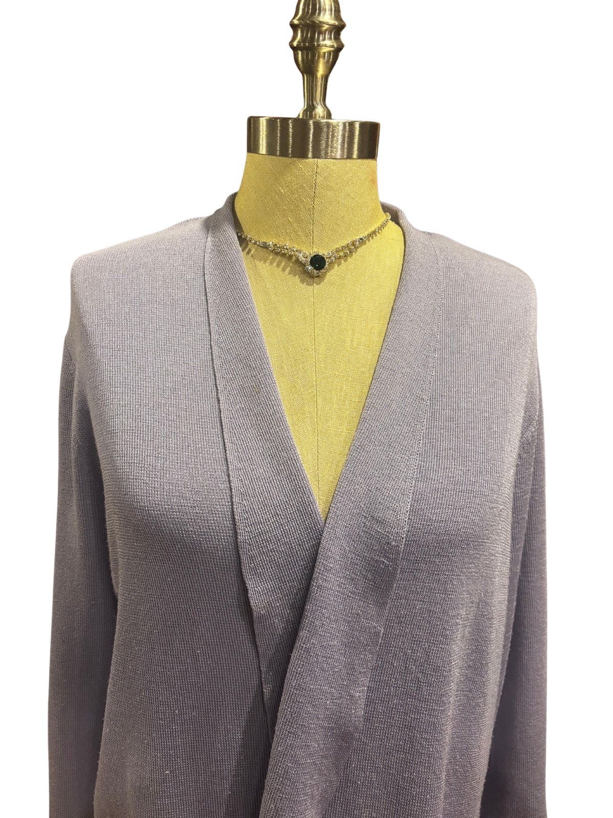 Anne Klein Women’s lilac open Cardigan.wt1112 Size M / US 6-8 / IT 42-44 - 2 Thumbnail