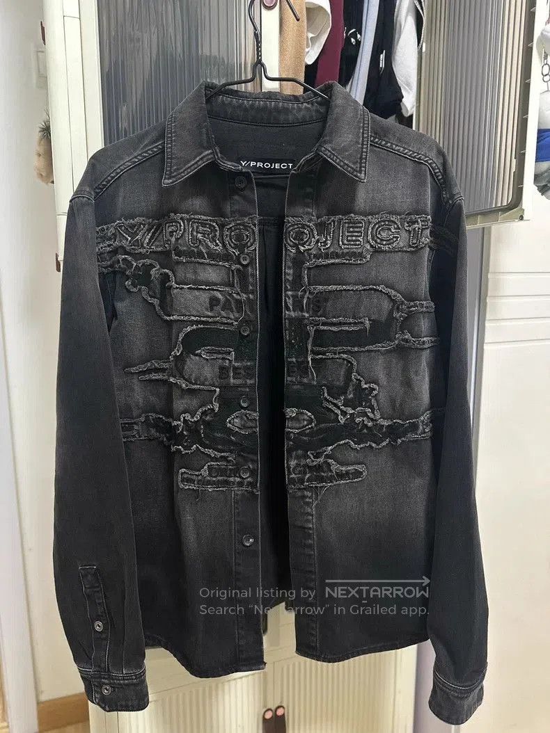 Y/Project 23FW Embroidered Denim Jacket.