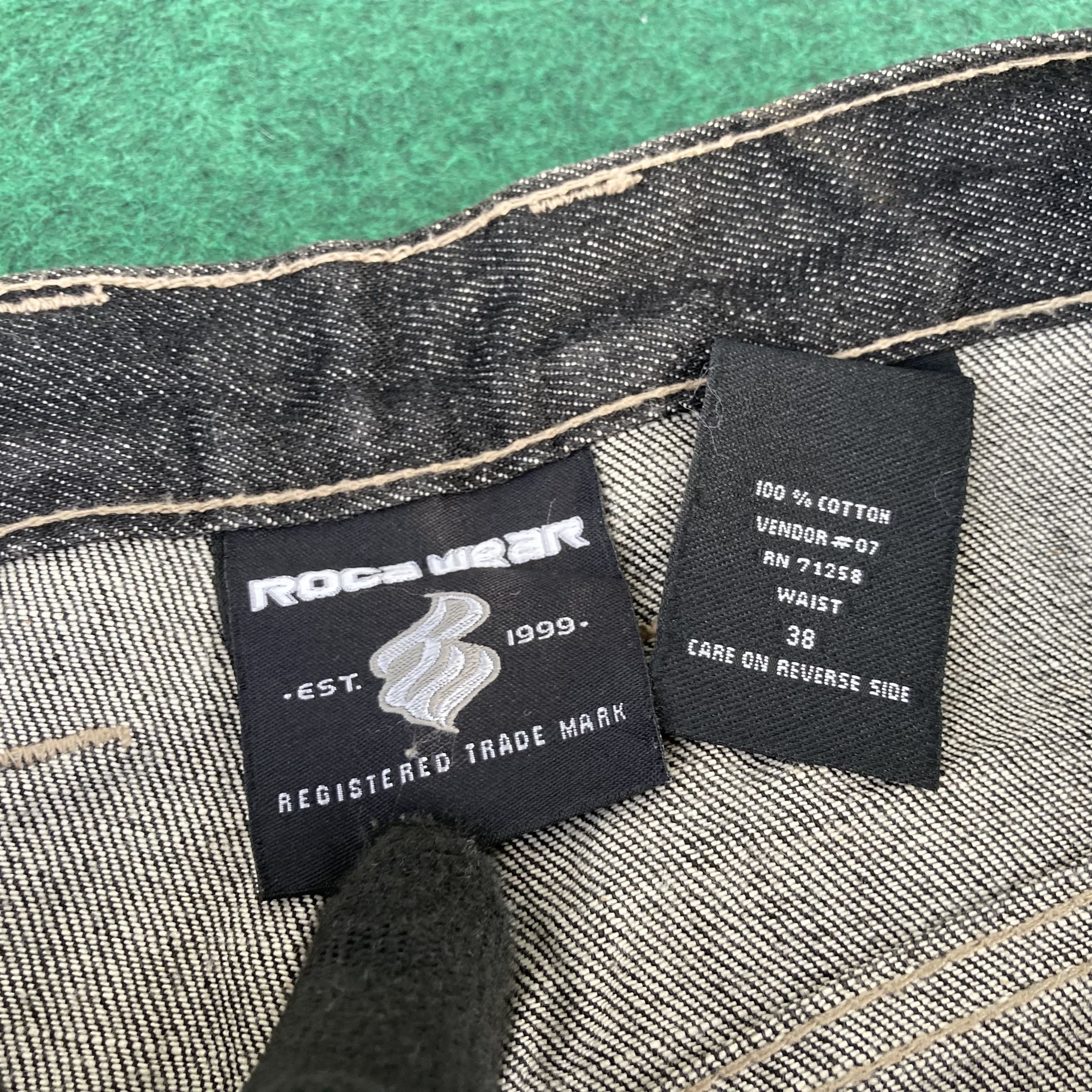 Rocawear × Vintage Vtg RocaWear Baggy Jeans Swag Sz 37 Denim Size US 37 - 6 Thumbnail