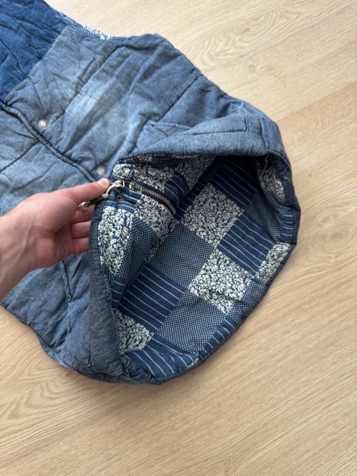 Japanese Brand Vintage 00’s Royal Palm Japanese Blue Vest Size US S / EU 44-46 / 1 - 4 Thumbnail