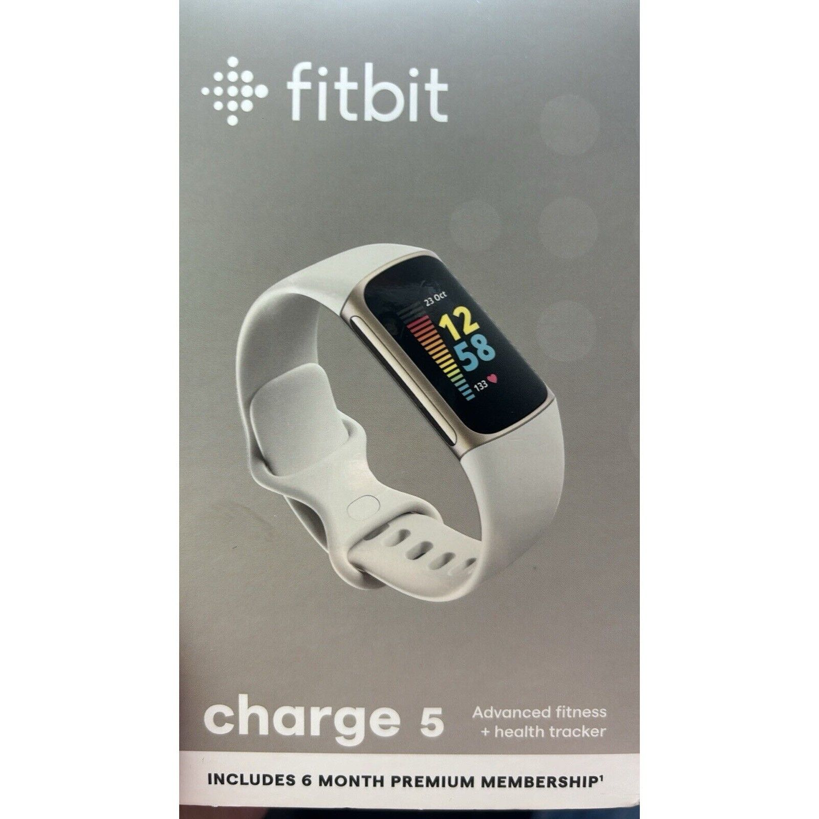 Fitbit Fitbit Charge 5 Fitness Lunar White / Soft Gold FB421GLWT Size ONE SIZE - 1 Thumbnail