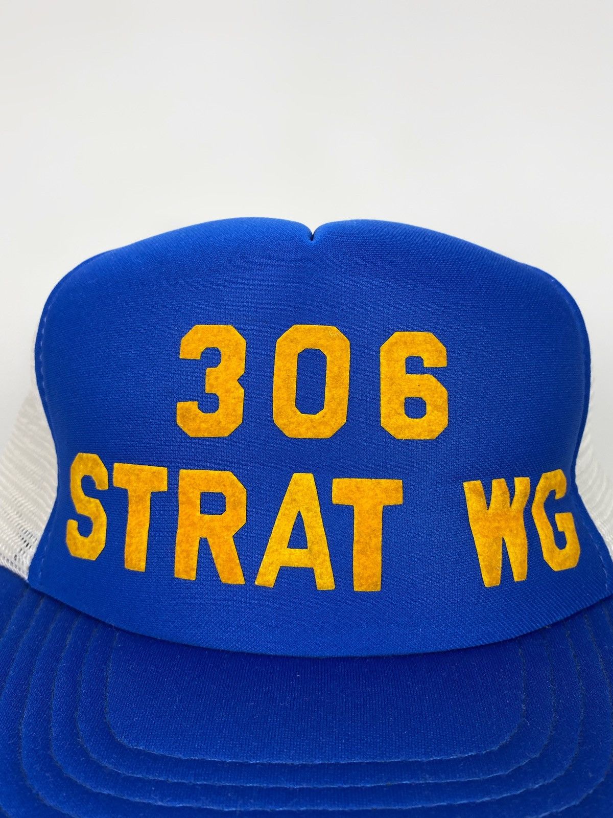 Vintage 1990’s Vintage US Air Force 306th Strategic Wing Trucker Hat Size ONE SIZE - 3 Thumbnail