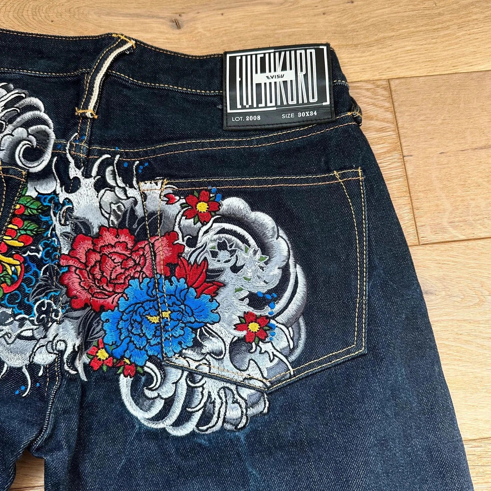 Evisu Jeans Evisu Kuru Seagull Embroidery Lot 2008 Size US 30 / EU 46 - 4 Thumbnail