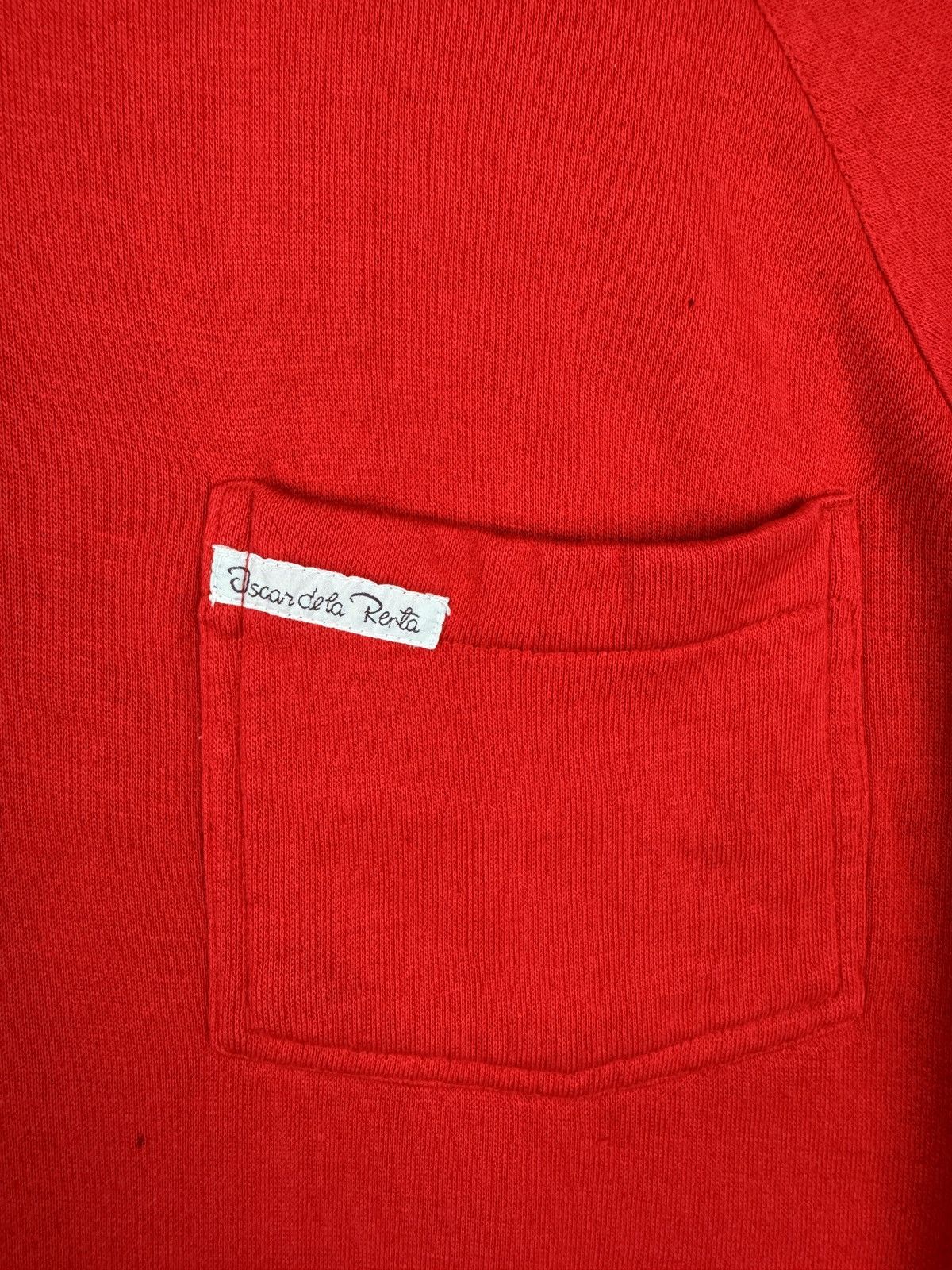 Designer Vintage Oscar Dela Renta Red Shirt Size Small Size S / US 4 / IT 40 - 4 Thumbnail