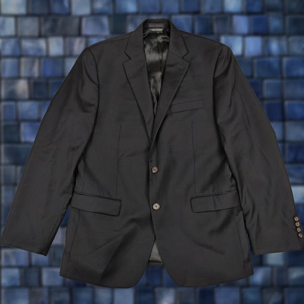 Ralph Lauren VINTAGE? No. Lauren Ralph Lauren Blazer Mens 40R Black Wool Two Button Suit Jacket Lined Size 40R - 1 Thumbnail