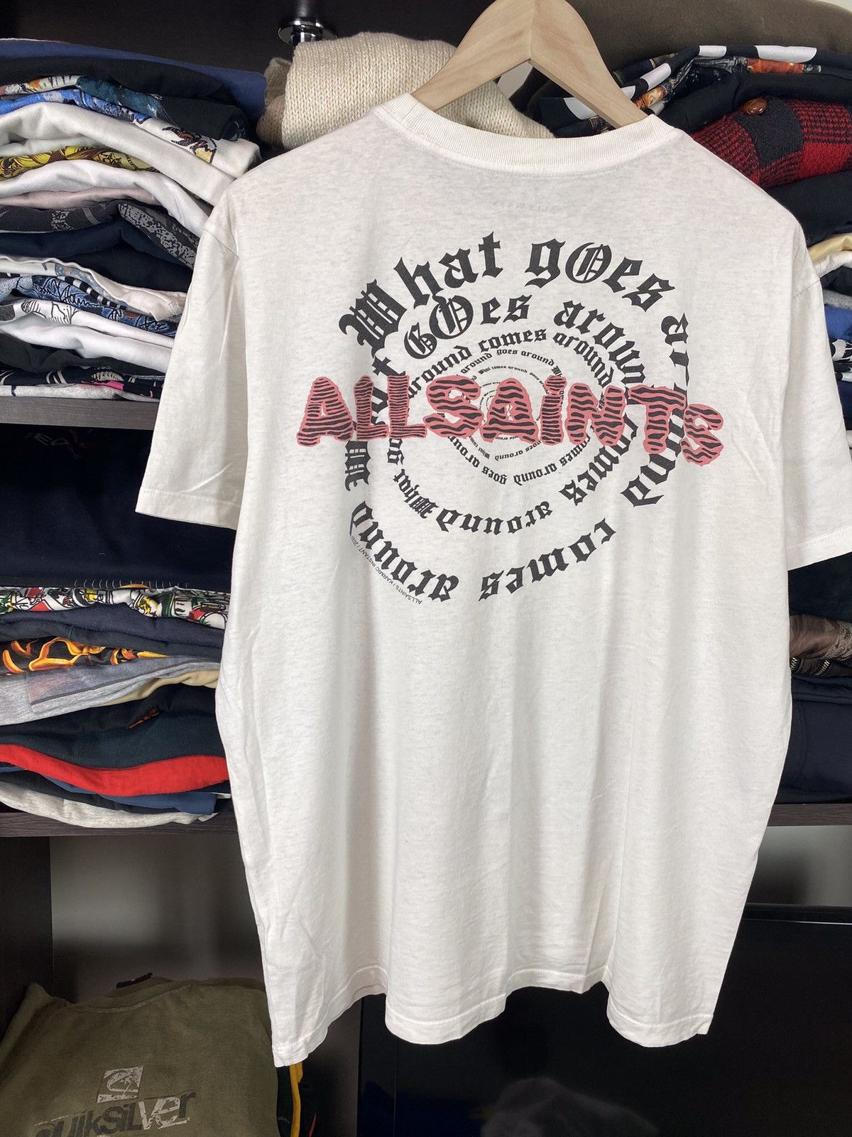 Allsaints × Japanese Brand × Vintage Y2K Vintage Allsaints Tee Shirt Archive Hype Size US M / EU 48-50 / 2 - 3 Thumbnail
