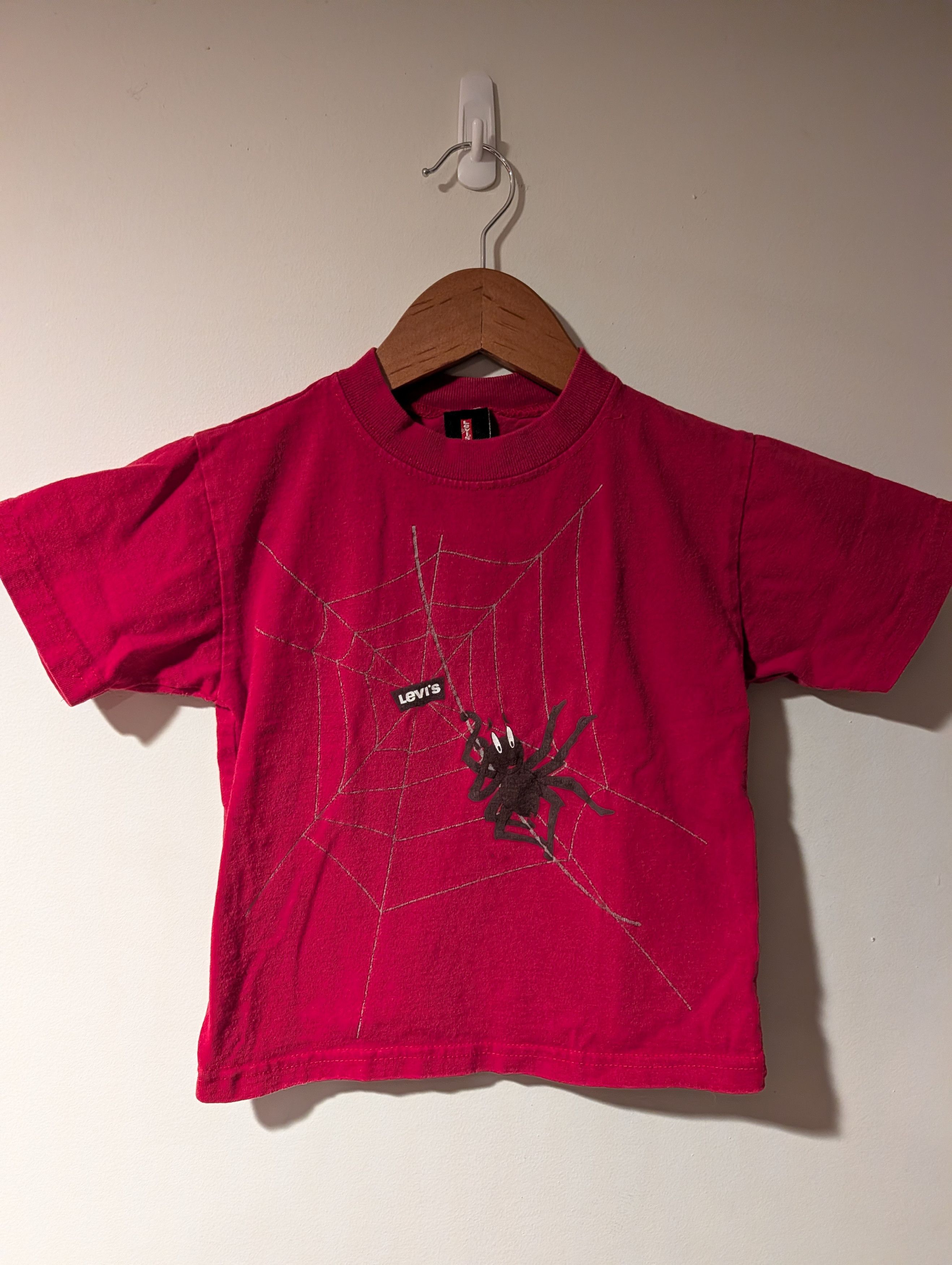 Levi's Vintage 90s Kids Levi’s Spider Web Tee USA Single Stitch 3T Size US M / EU 48-50 / 2 - 1 Thumbnail